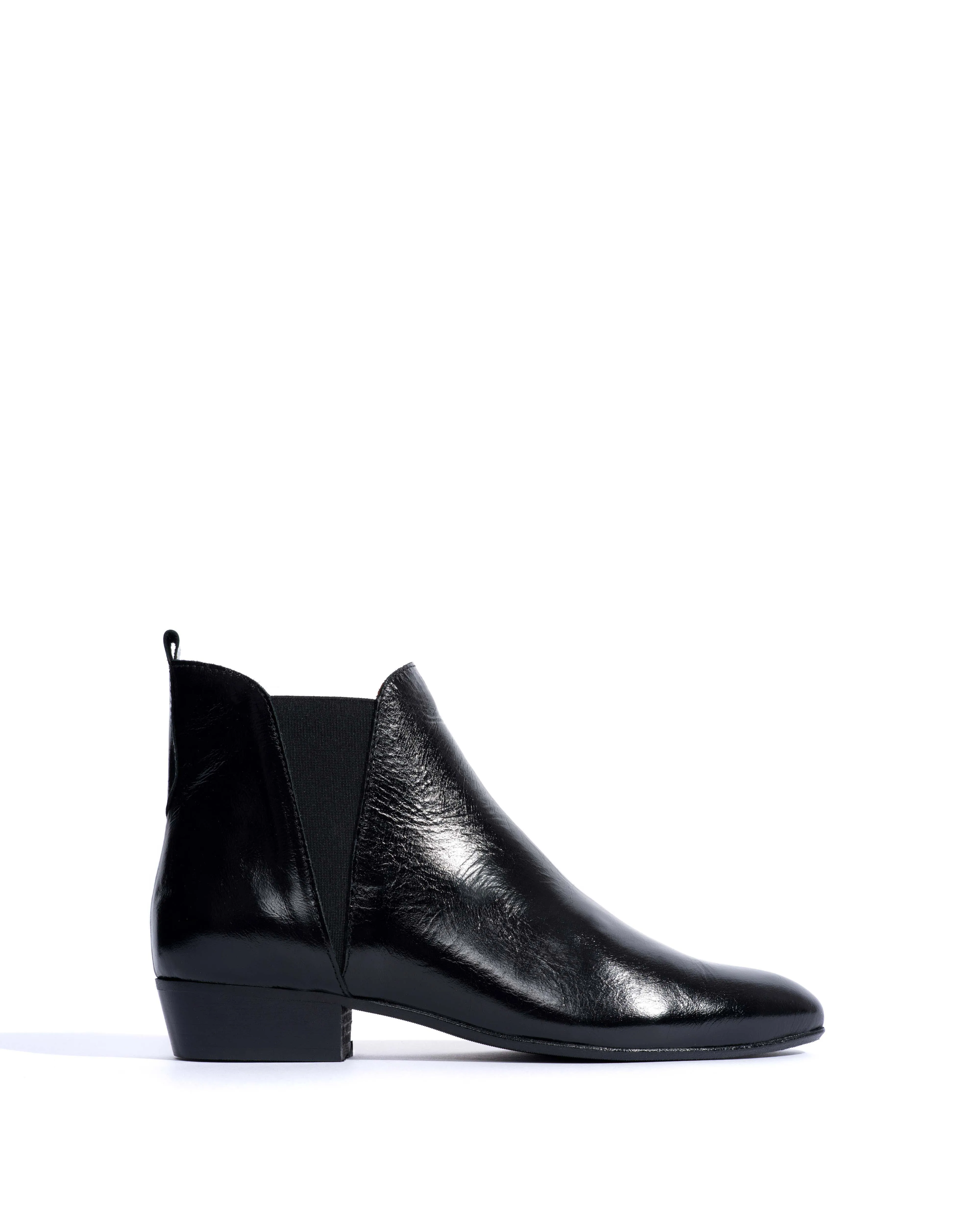 Rita Crinkled polished goat Black sold by Anonymous Copenhagen