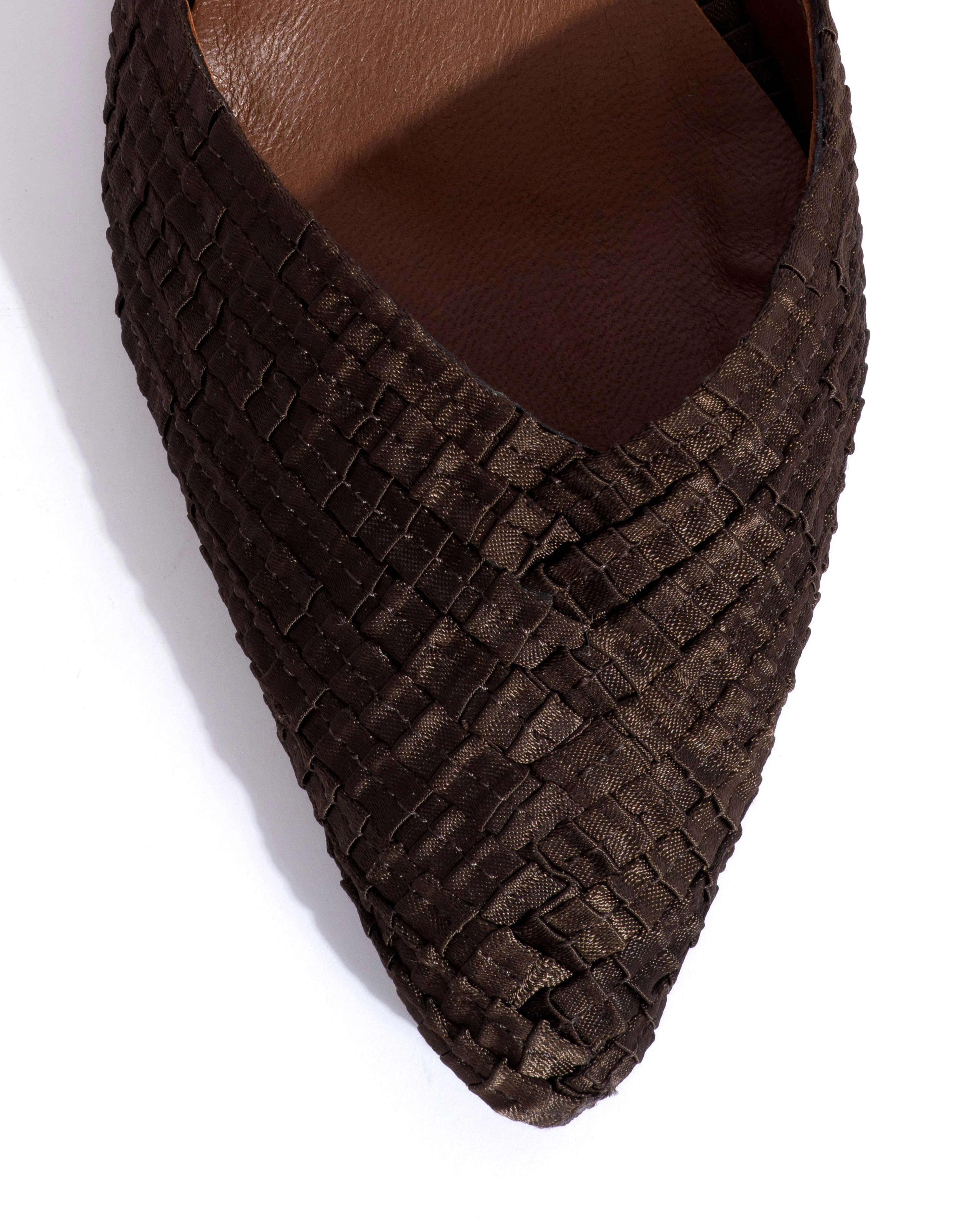 Givia 40 Pleated satin Espresso brown sold by Anonymous Copenhagen product image thumbnail 5