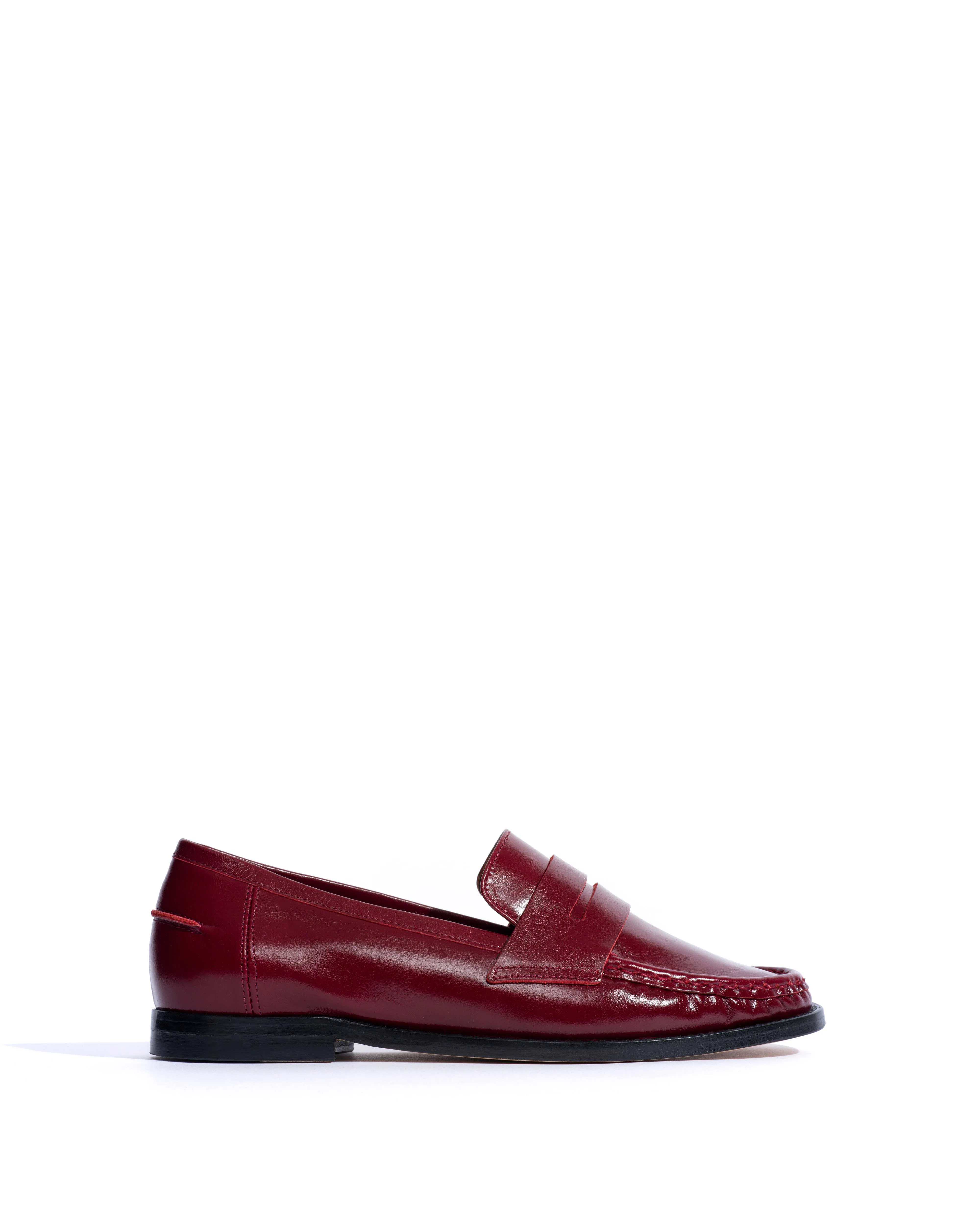 Jesha Crinkled soft calf Pomegranate sold by Anonymous Copenhagen