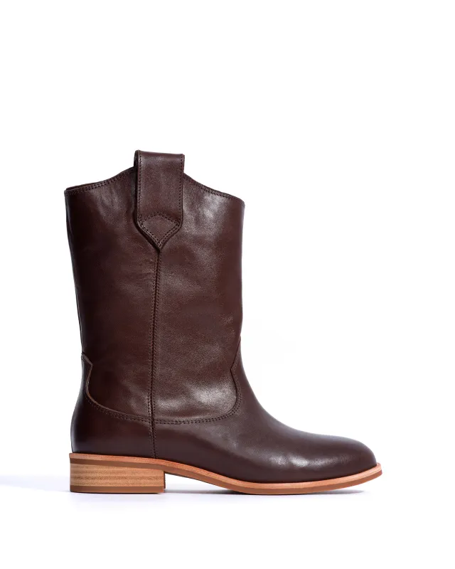 Claudia Vegetal soft calf Coffee brown sold by Anonymous Copenhagen