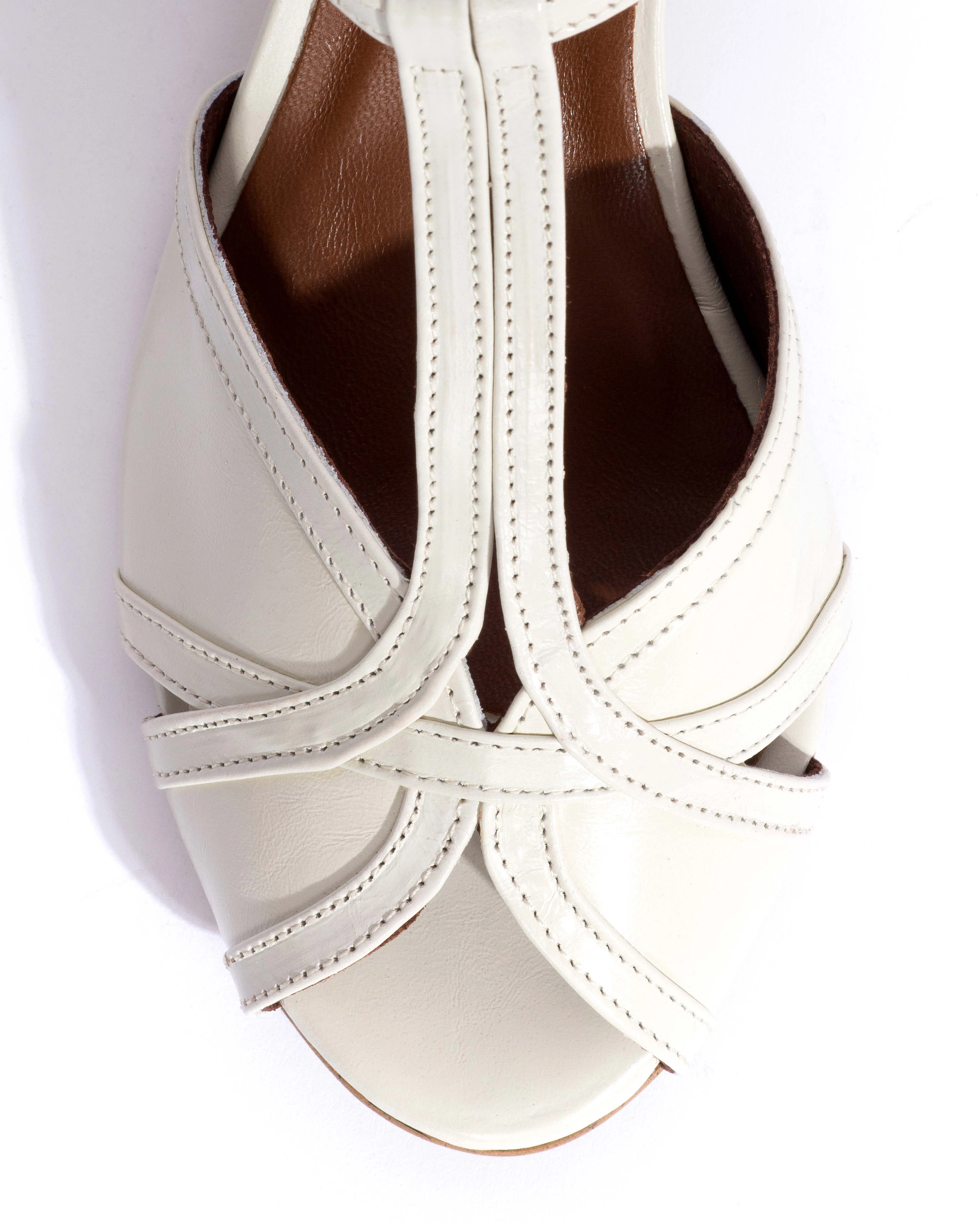 Therese 55 Crinkled polished goat White sand sold by Anonymous Copenhagen product image thumbnail 5