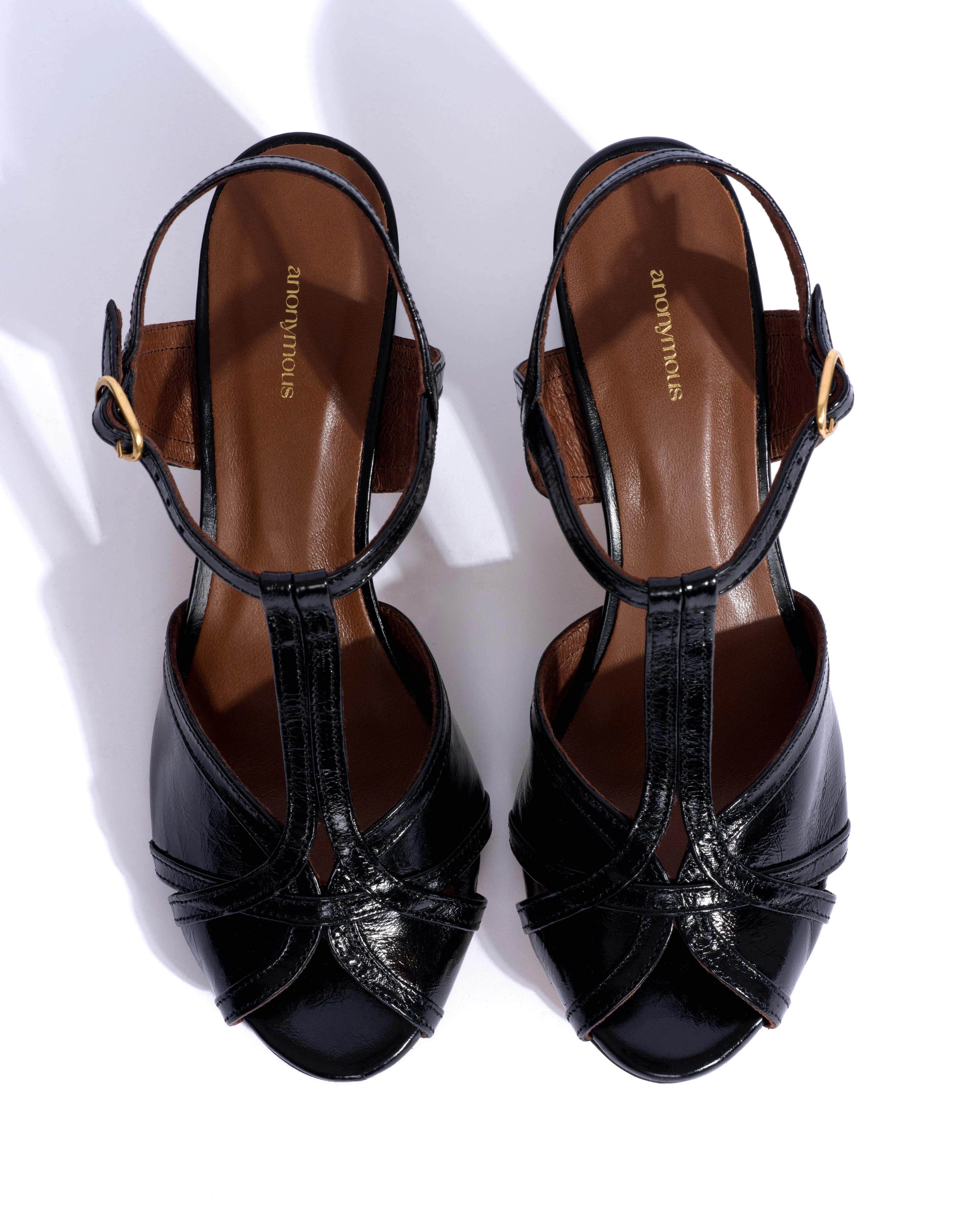 Therese 55 Crinkled polished goat Black sold by Anonymous Copenhagen product image thumbnail 4