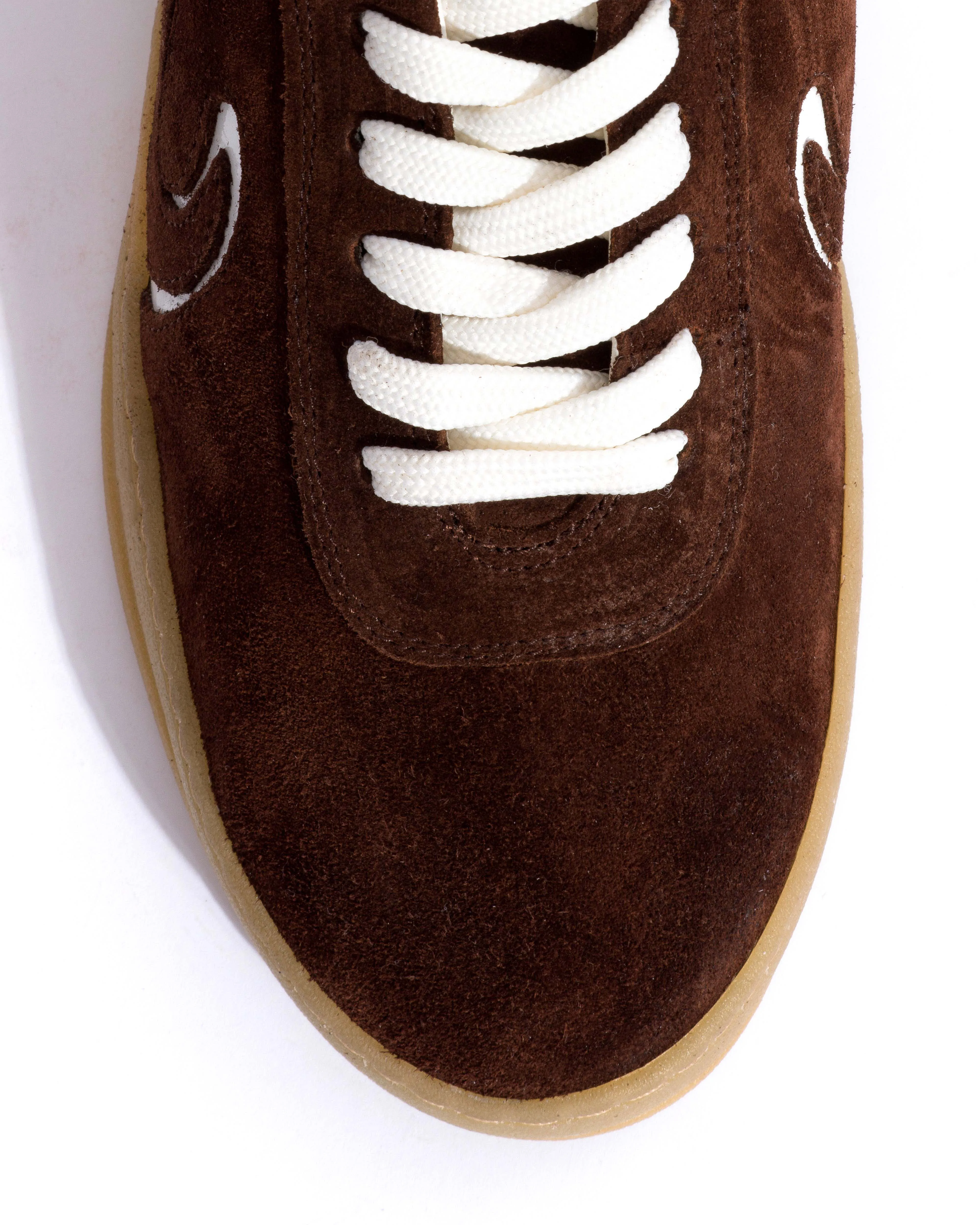 Blaire Calf suede & polished soft calf Chocolate & white sand sold by Anonymous Copenhagen product image thumbnail 5