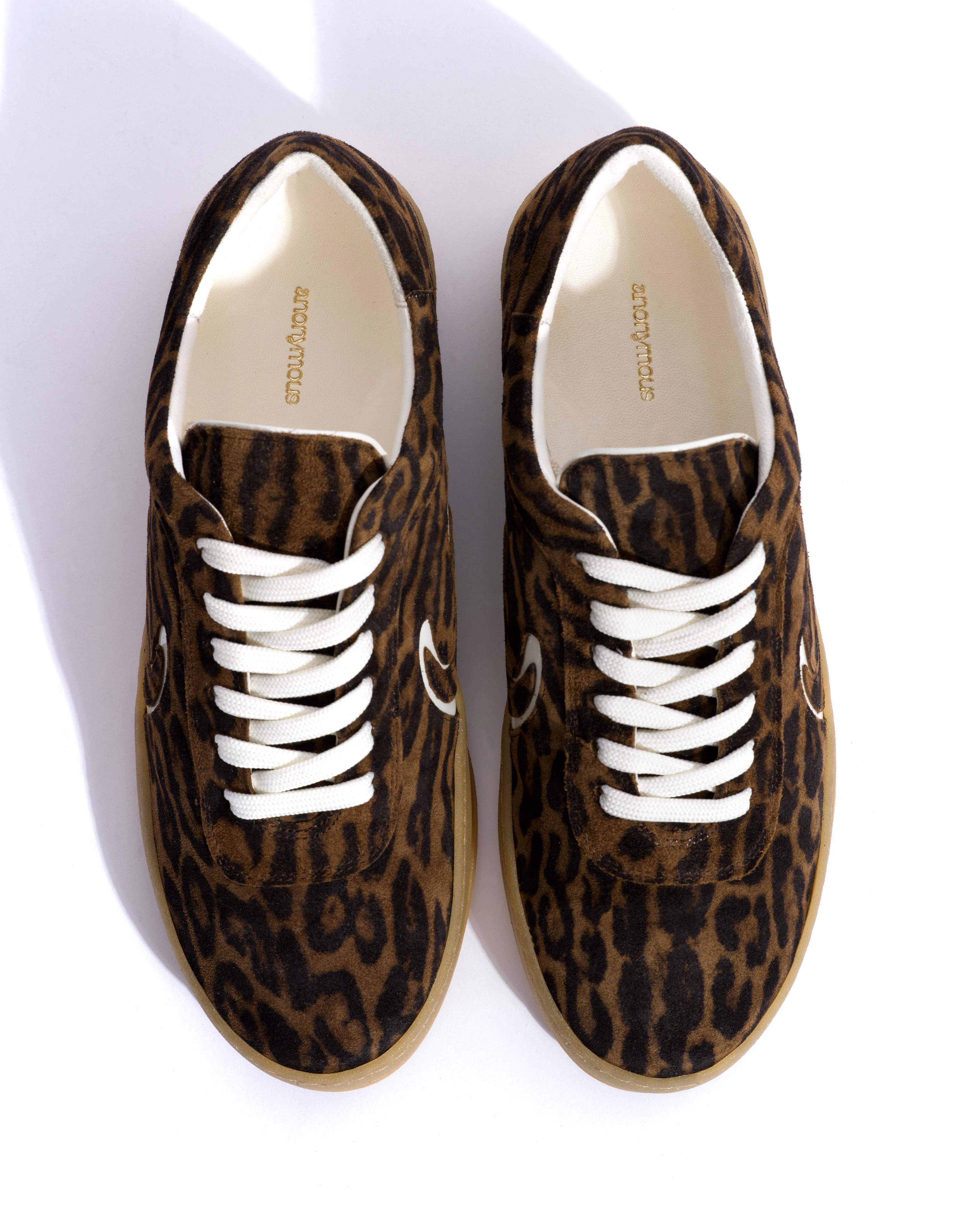 Blaire Calf suede print & polished soft calf Jaguar & white sand sold by Anonymous Copenhagen product image thumbnail 4