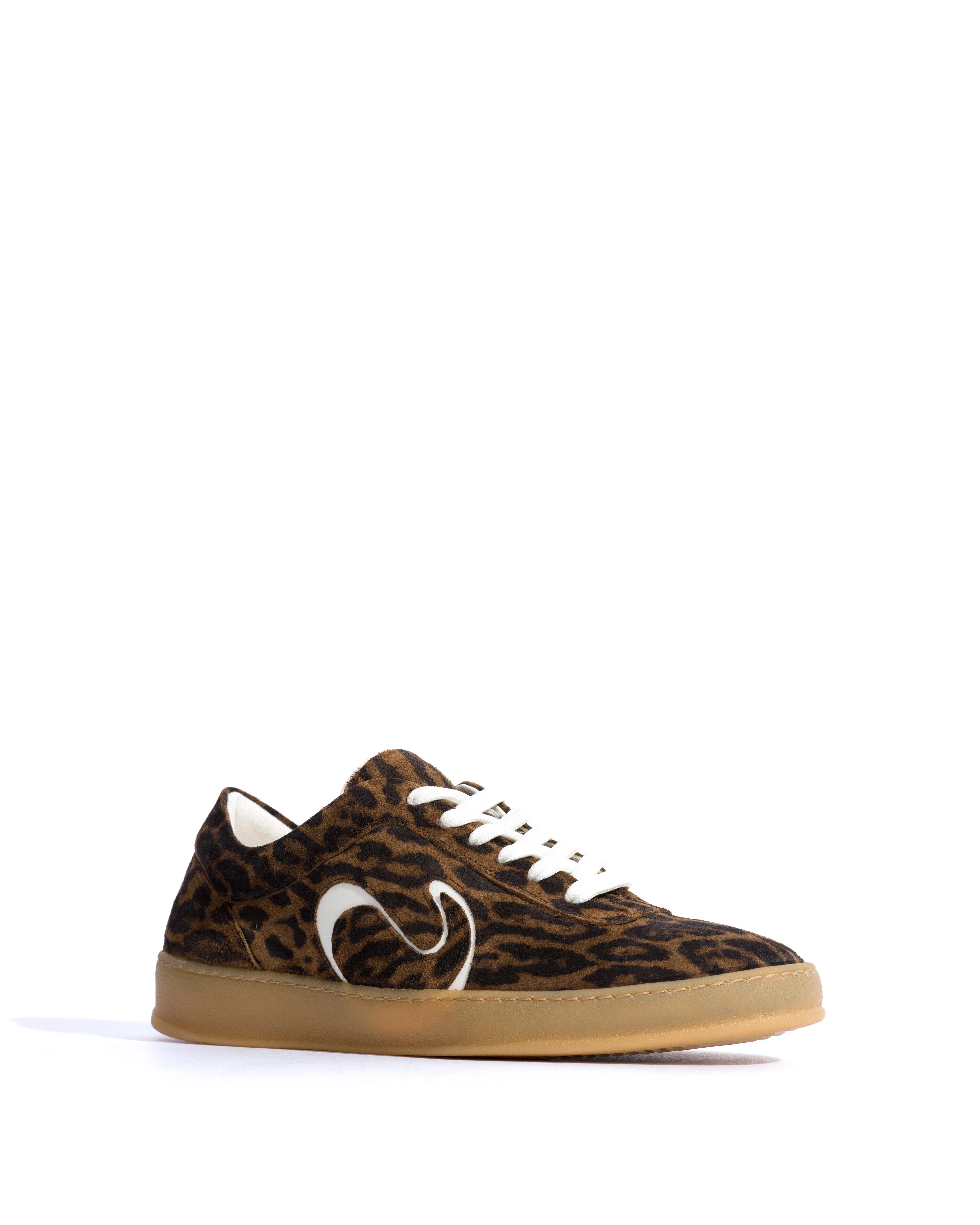 Blaire Calf suede print & polished soft calf Jaguar & white sand sold by Anonymous Copenhagen product image thumbnail 2