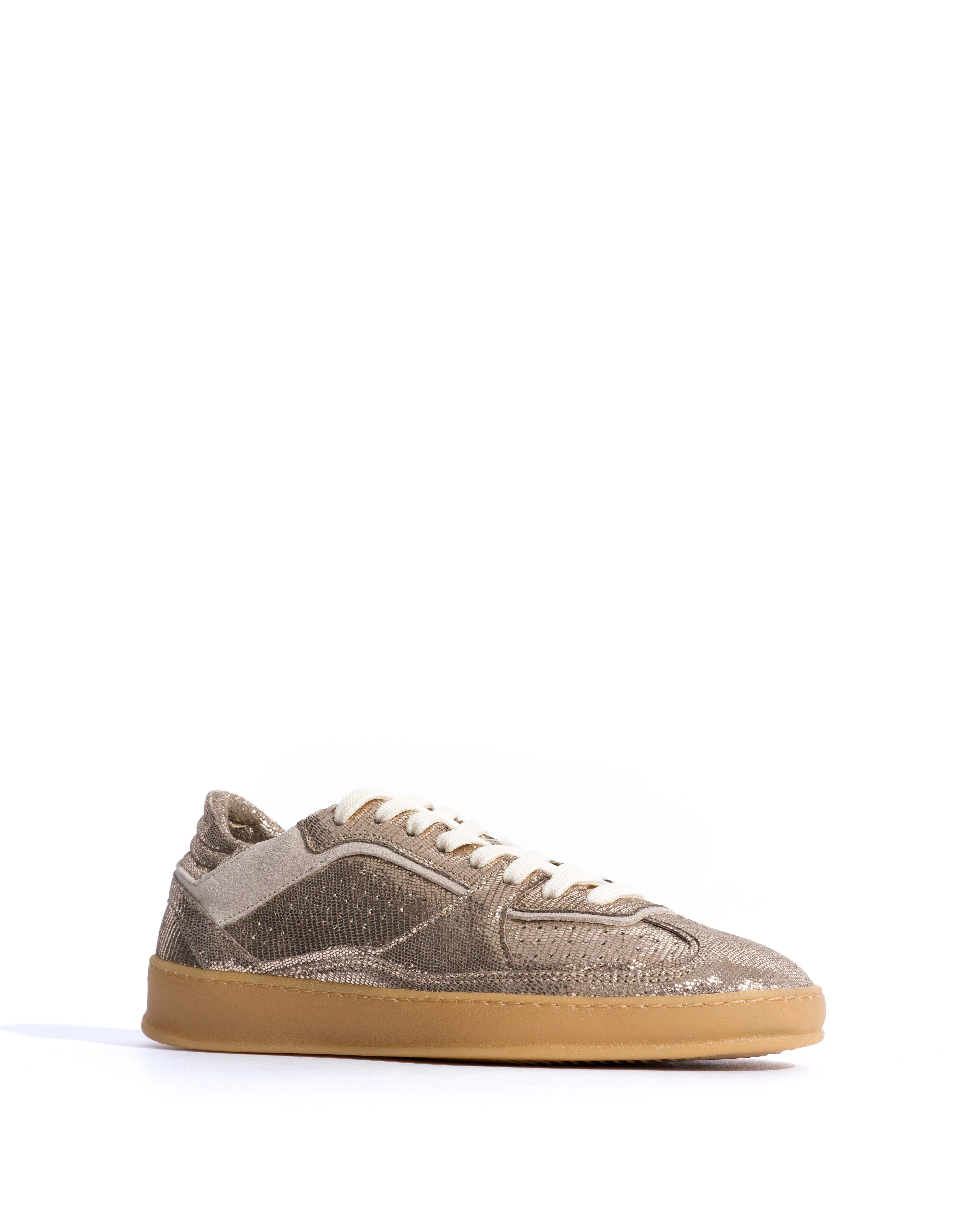 Dabbie Lizard metallic goat & suede leather Vintage champagne & white sand sold by Anonymous Copenhagen product image thumbnail 2