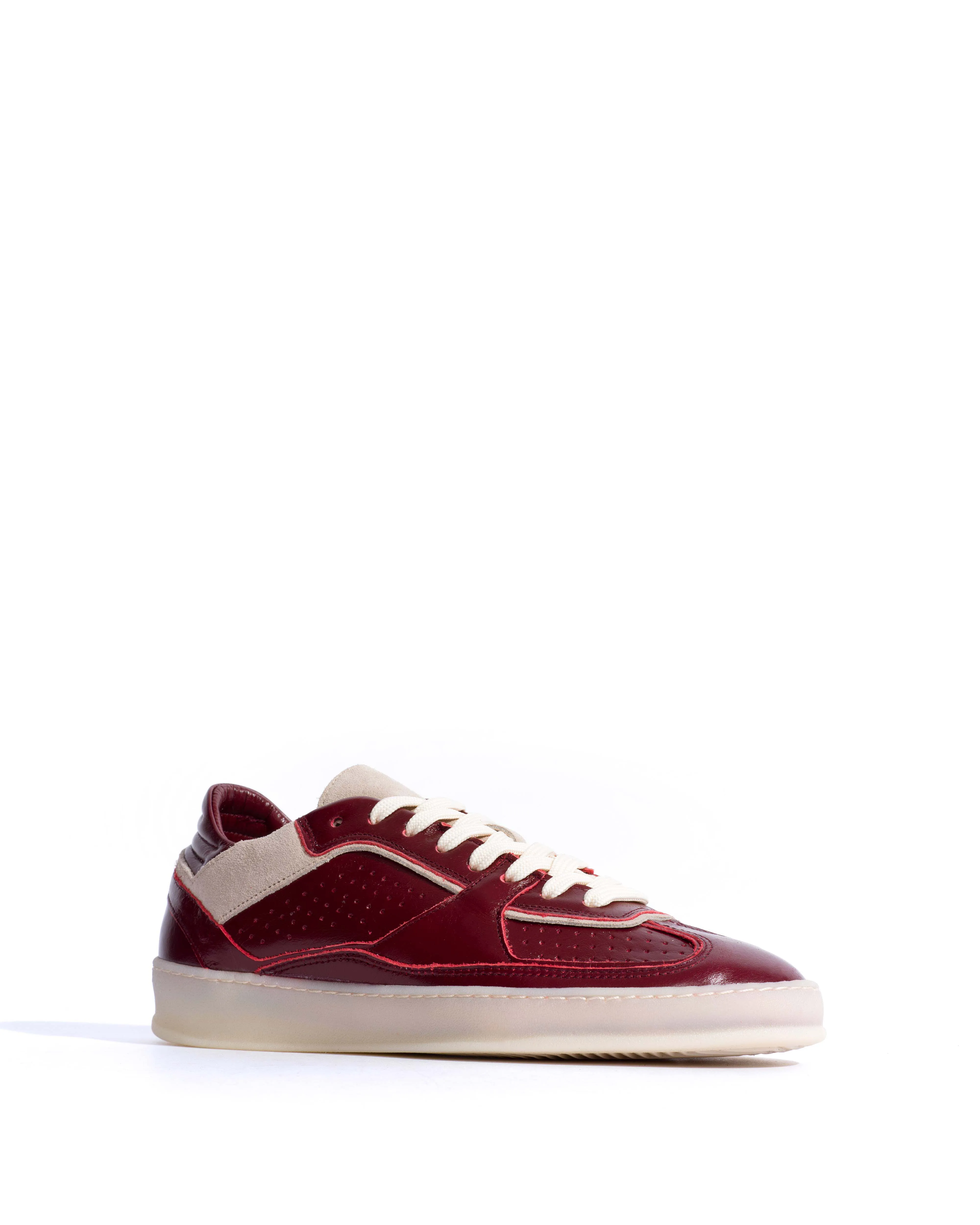 Dabbie Crinkled polished goat & suede leather Pomegranate & white sand sold by Anonymous Copenhagen product image thumbnail 2