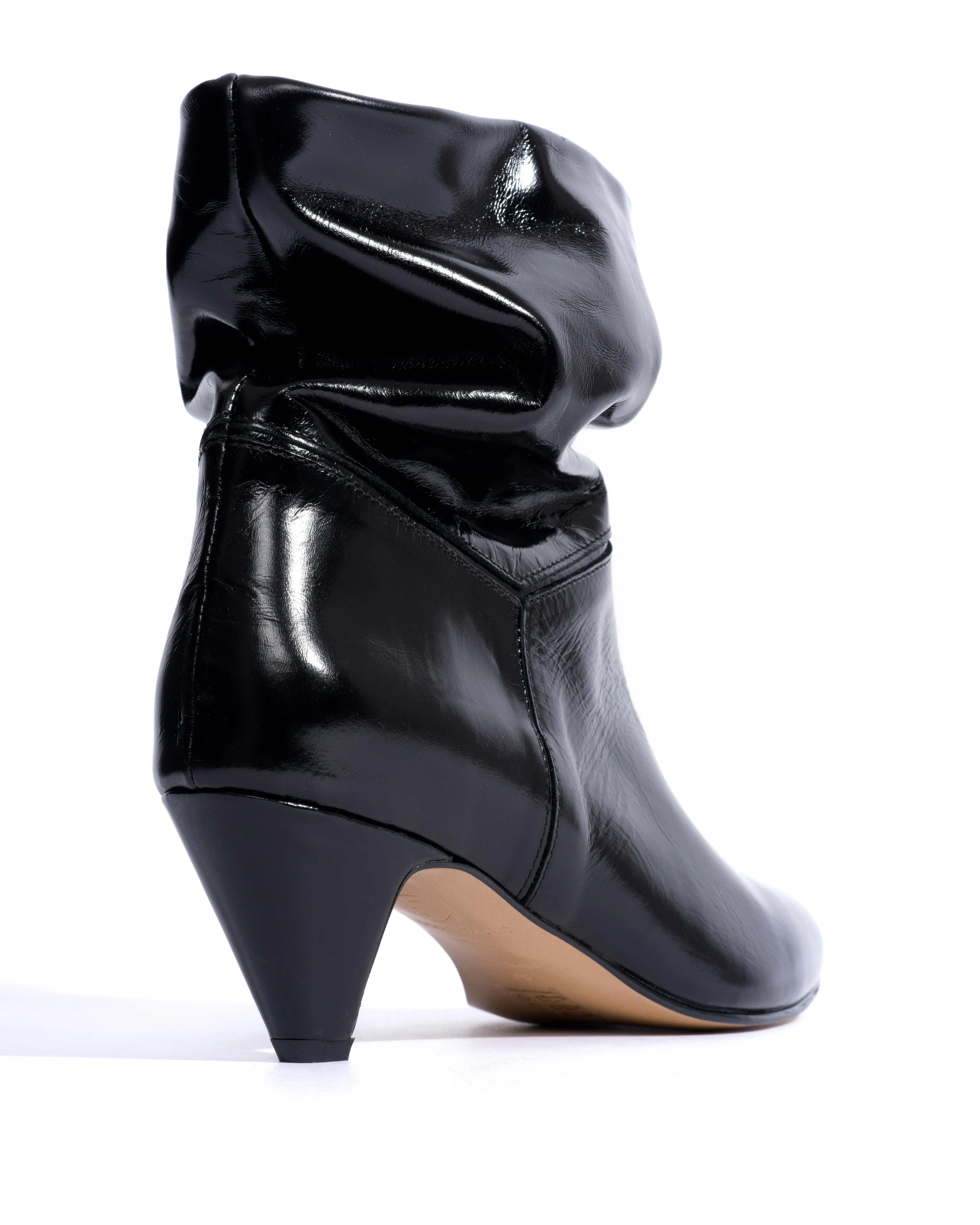 Jassi 50 stiletto Crinkled polished goat Black sold by Anonymous Copenhagen product image thumbnail 3