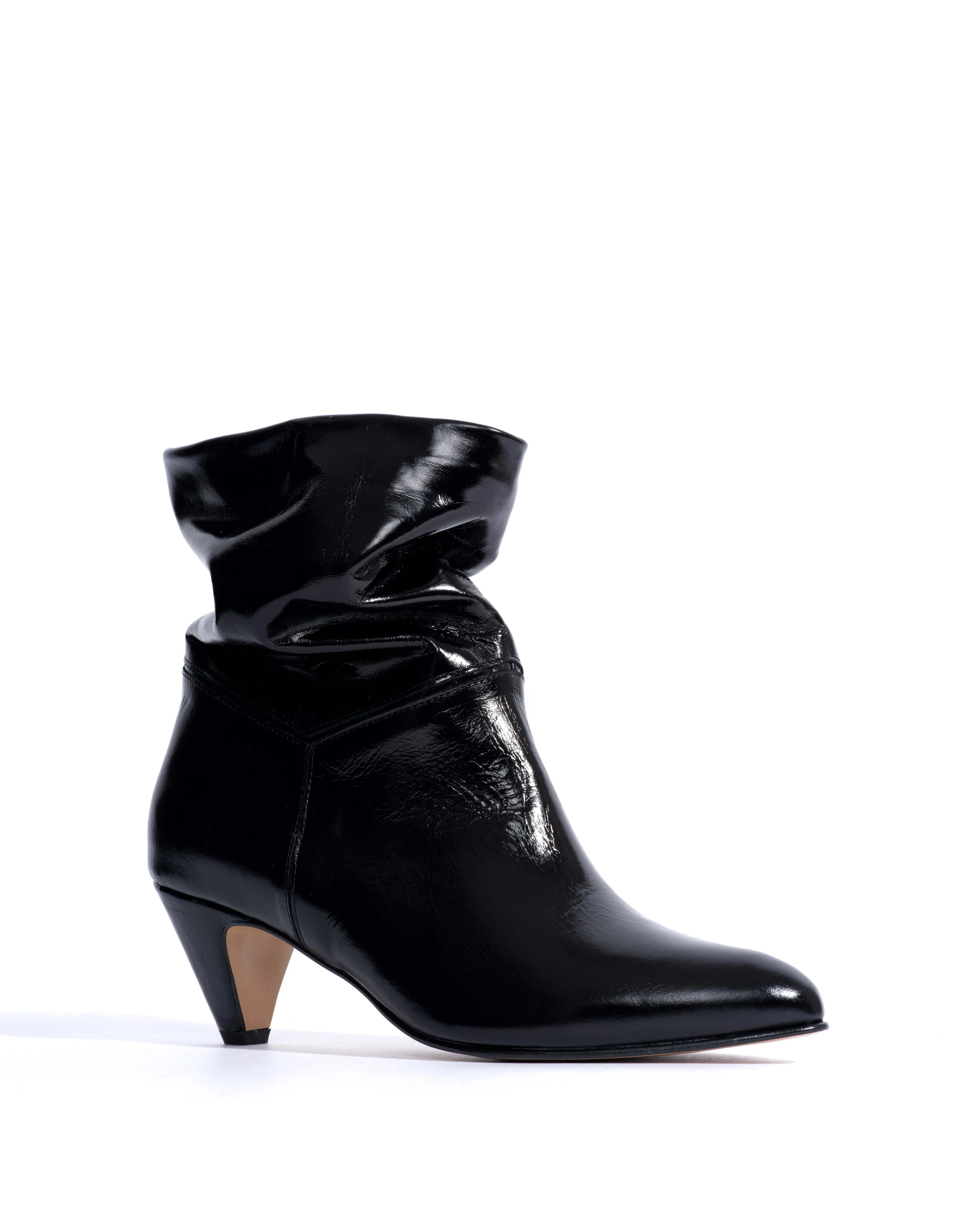 Jassi 50 stiletto Crinkled polished goat Black sold by Anonymous Copenhagen product image thumbnail 2