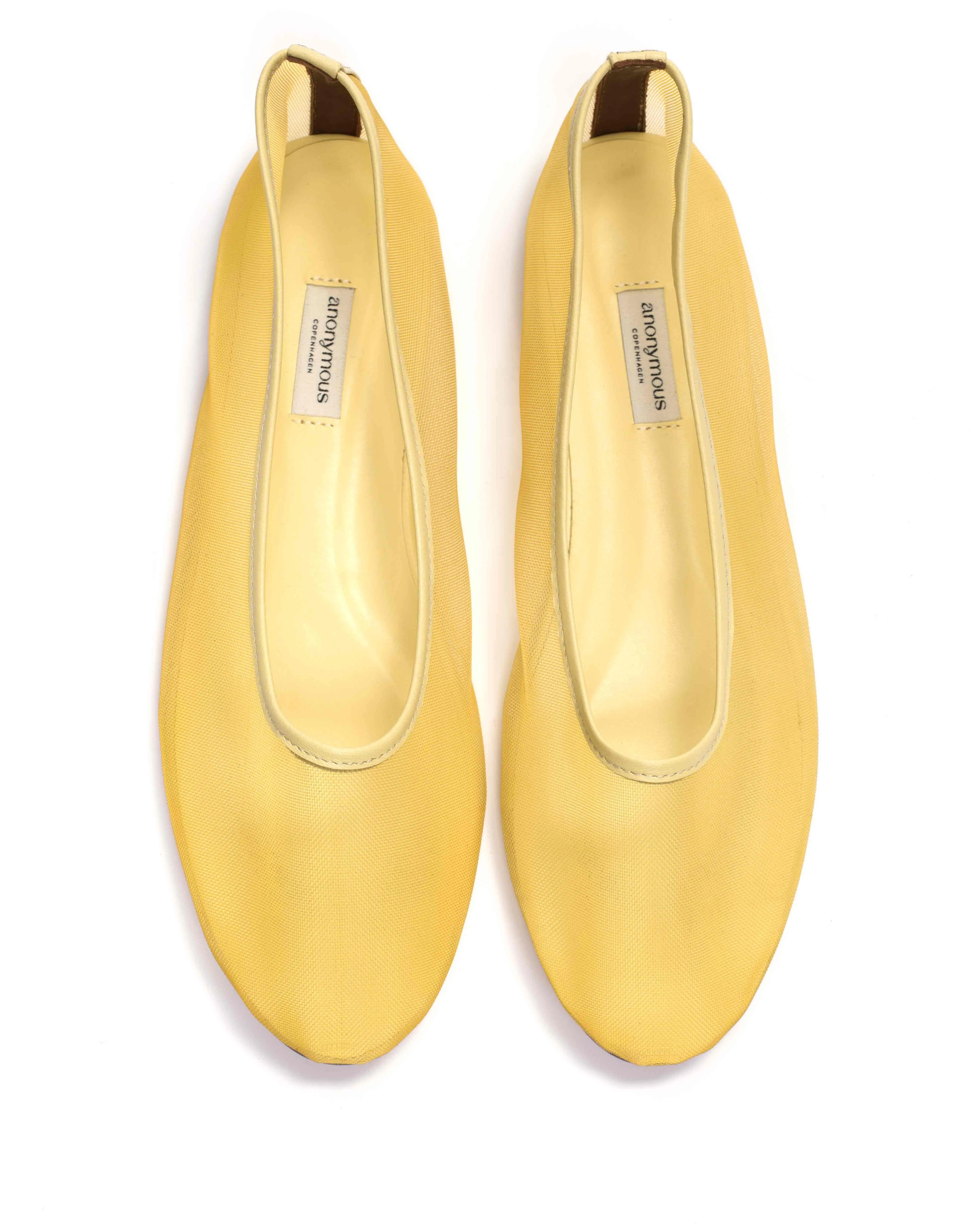 Sacha mesh Shiny lamb & mesh Lemon sold by Anonymous Copenhagen product image thumbnail 3