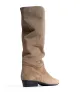 Jasmina 20 Calf suede & sleek leather Mushroom sold by Anonymous Copenhagen