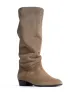 Jasmina 20 Calf suede & sleek leather Mushroom sold by Anonymous Copenhagen