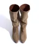 Jasmina 20 Calf suede & sleek leather Mushroom sold by Anonymous Copenhagen