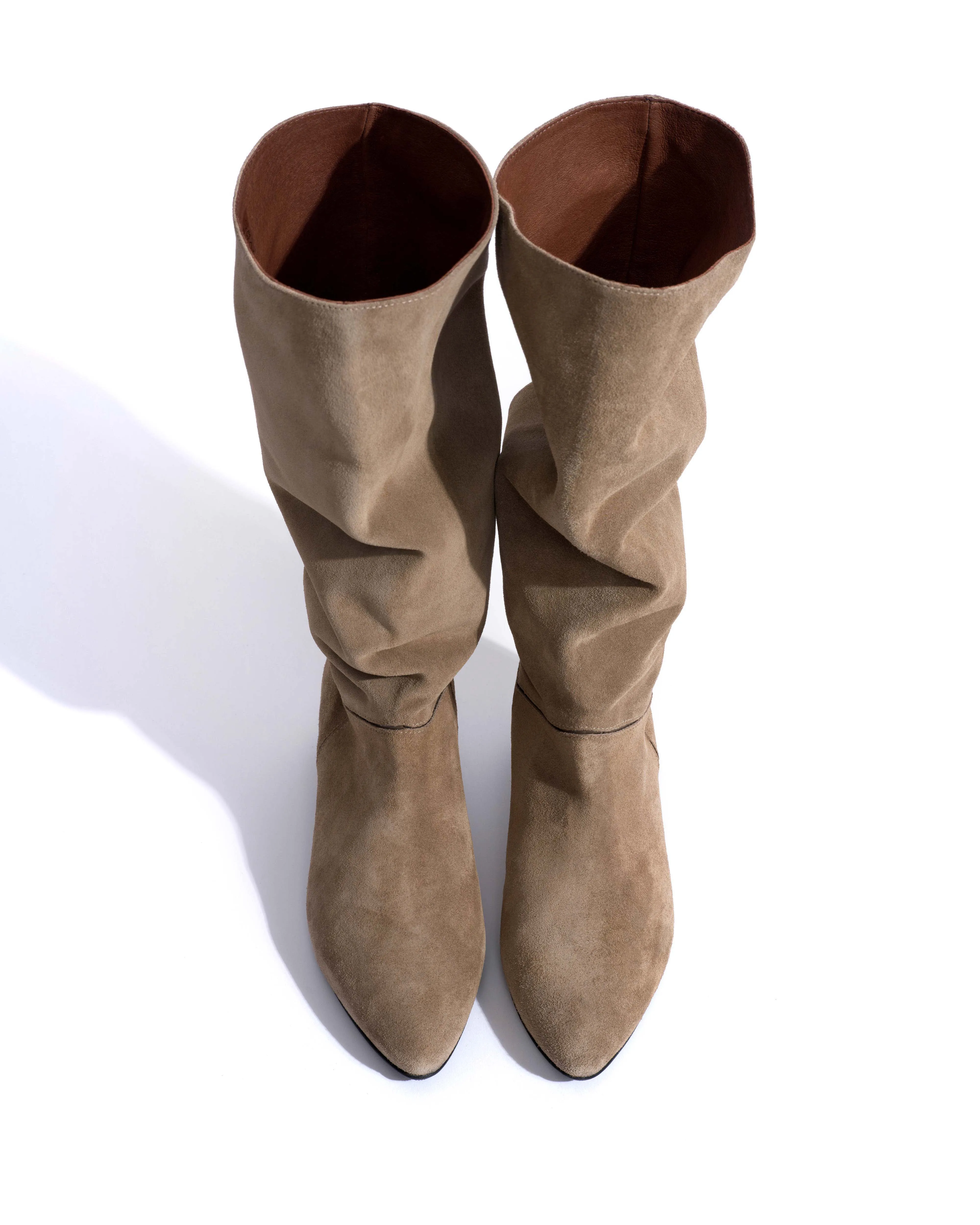 Jasmina 20 Calf suede & sleek leather Mushroom sold by Anonymous Copenhagen product image thumbnail 4