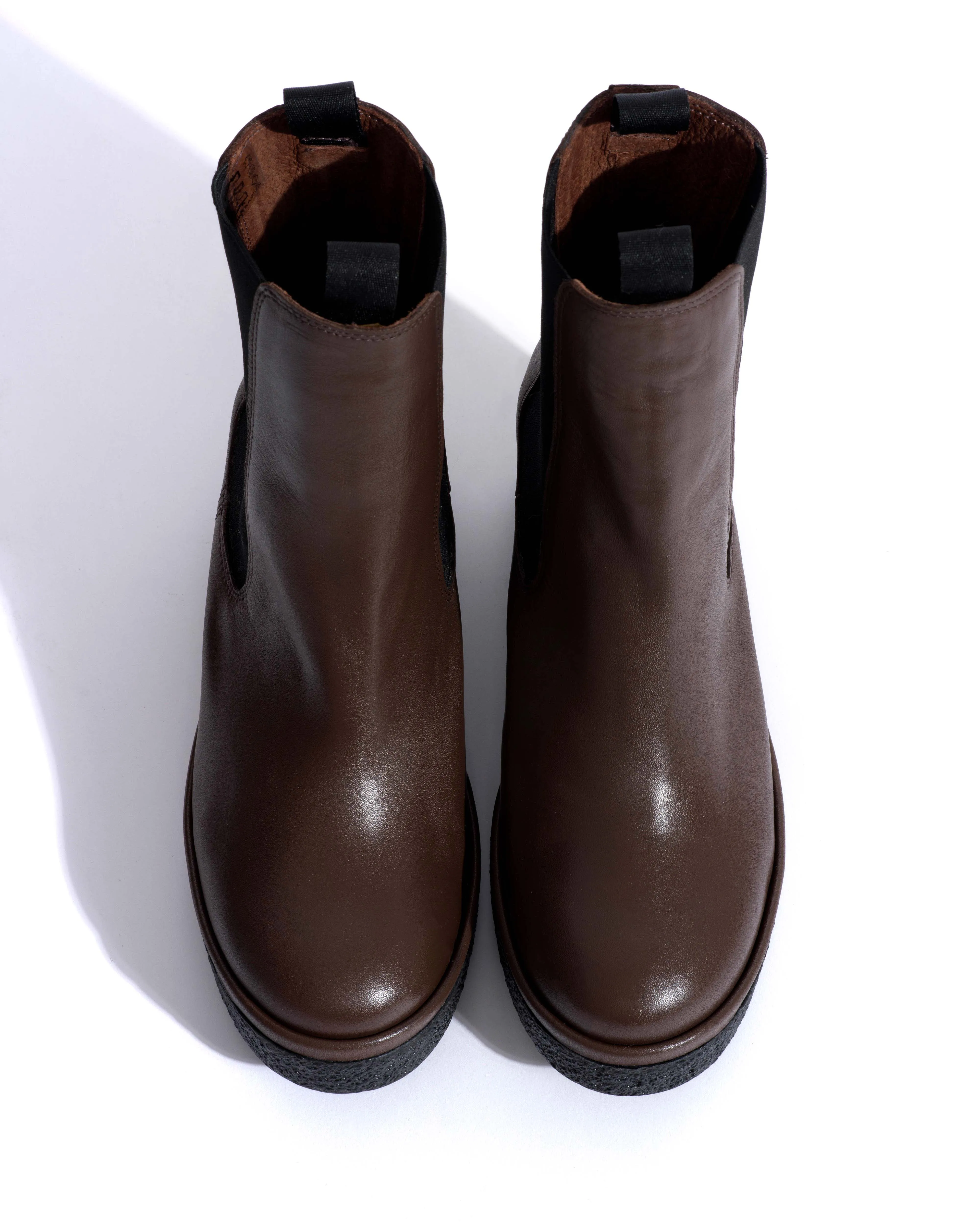 Laurell 65 platform Soft calf & sole Dark taupe & black sold by Anonymous Copenhagen product image thumbnail 4