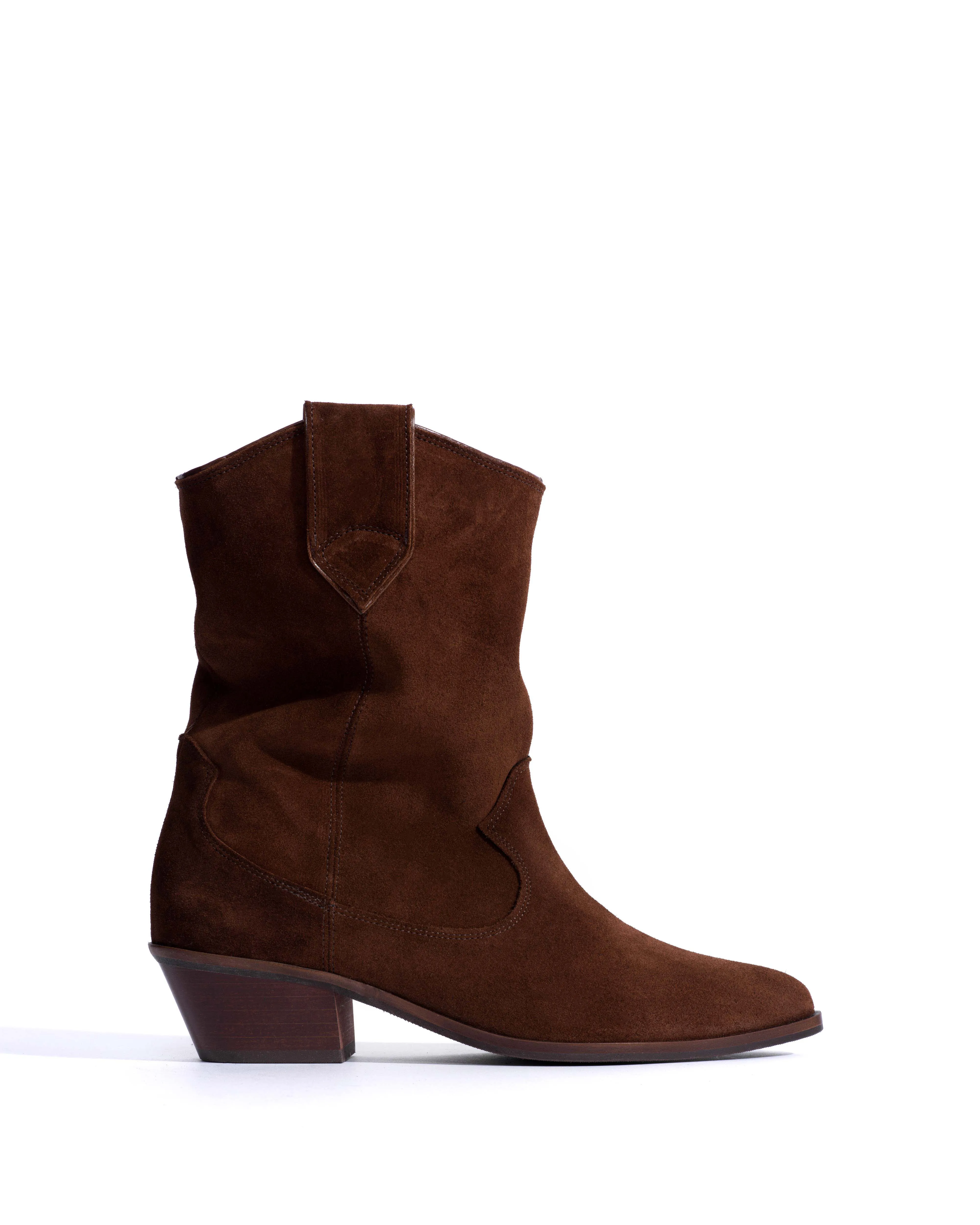 Saseline 35 Calf suede Chocolate sold by Anonymous Copenhagen