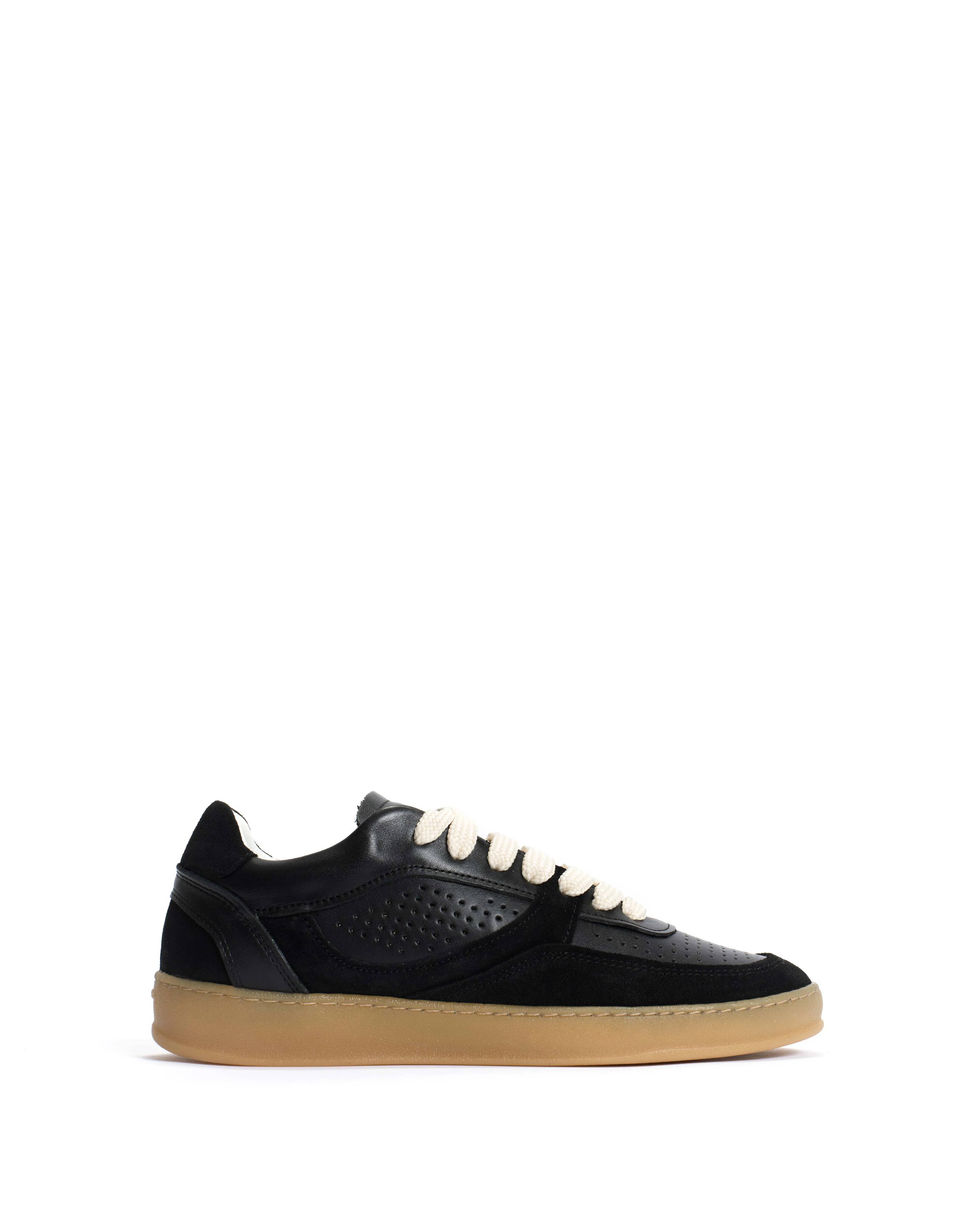 Elevate Calf suede & sleek leather leather Black sold by Anonymous Copenhagen