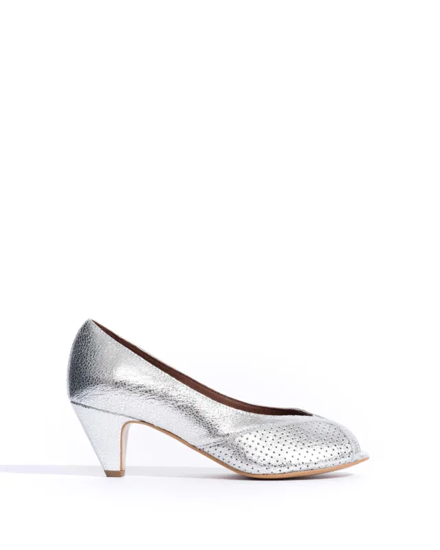 Tiffany stiletto Crackled metallic goat Silver sold by Anonymous Copenhagen