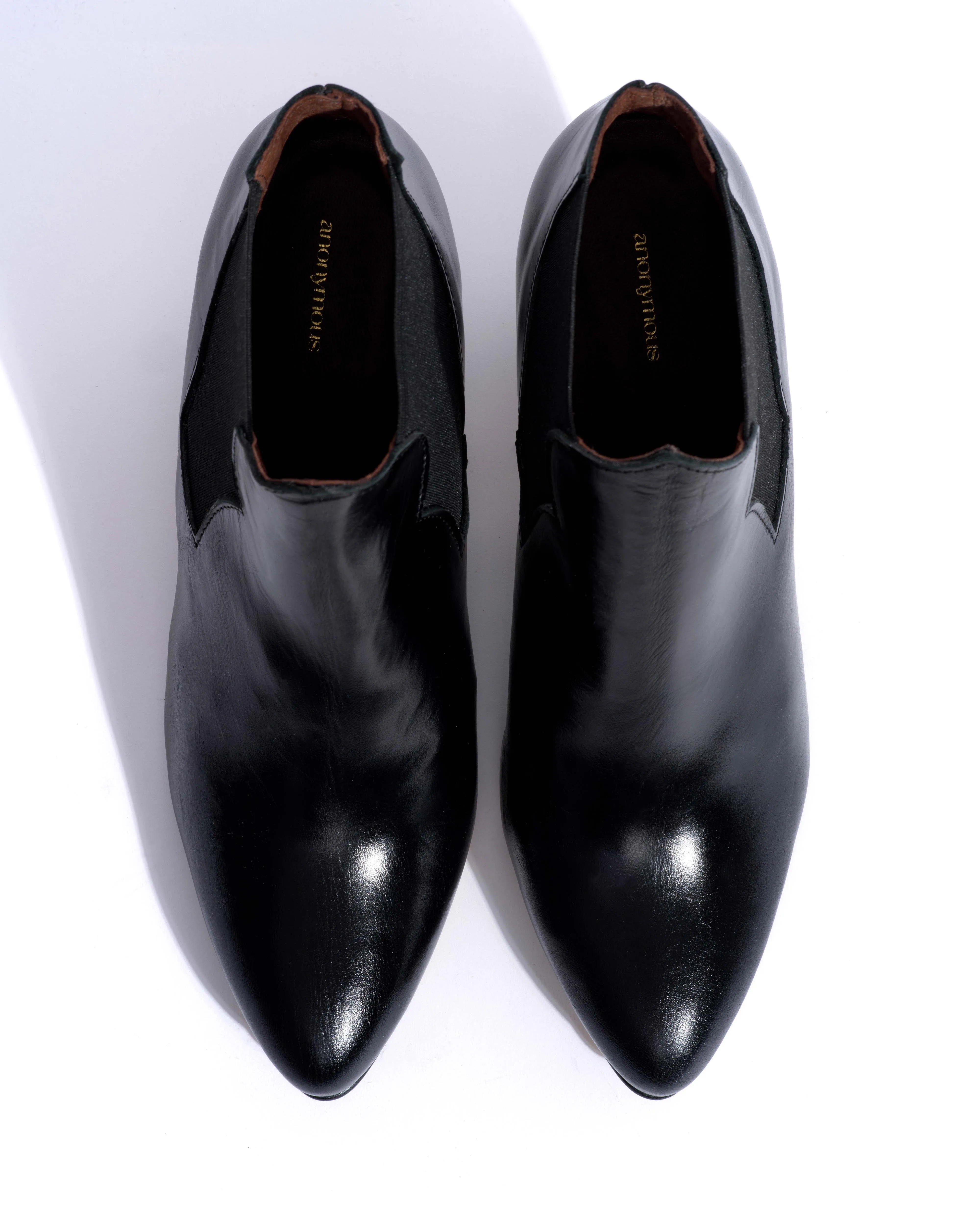 Shalli 50 stiletto Crinkled polished goat Black sold by Anonymous Copenhagen product image thumbnail 4