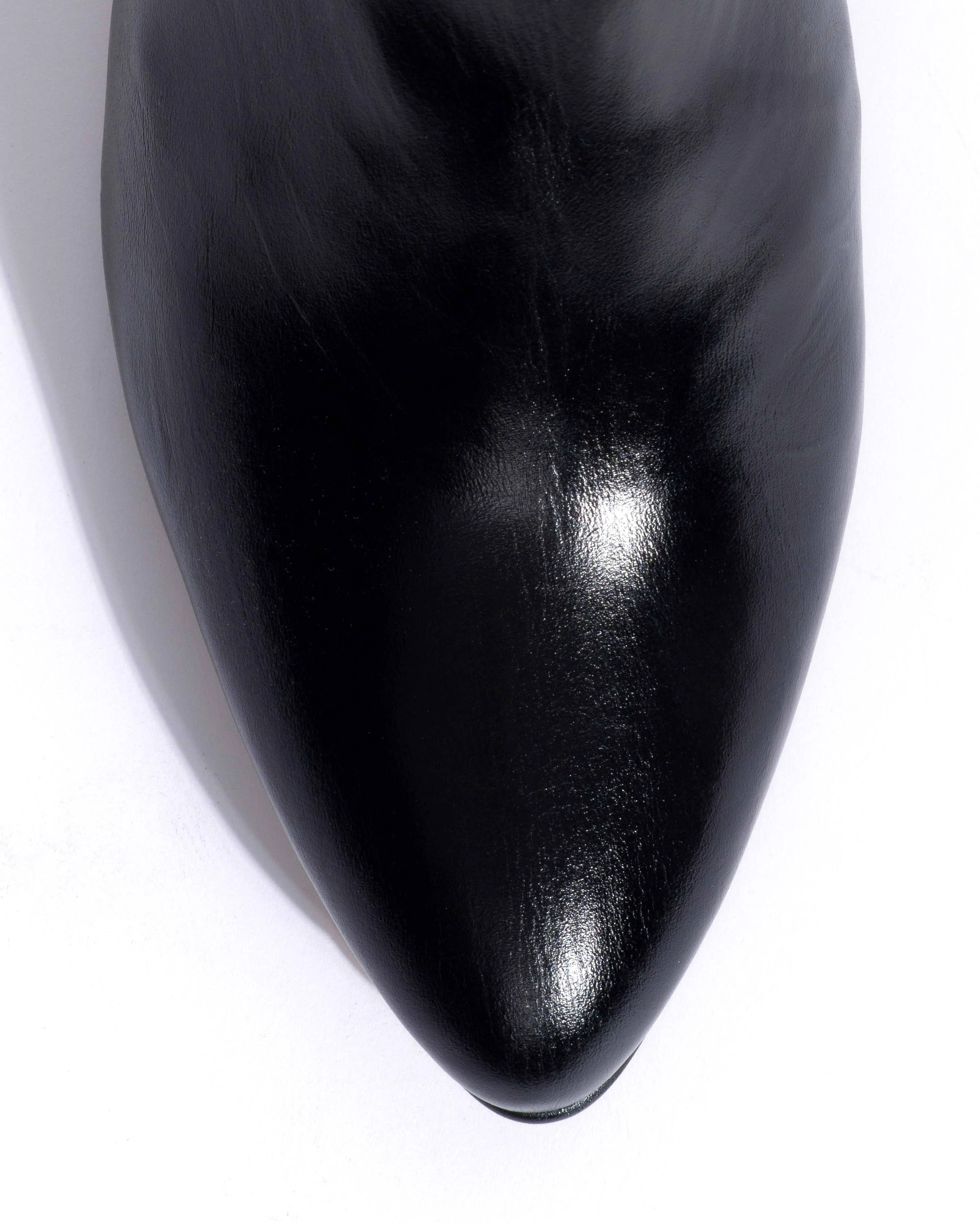 Shalli 50 stiletto Crinkled polished goat Black sold by Anonymous Copenhagen product image thumbnail 5