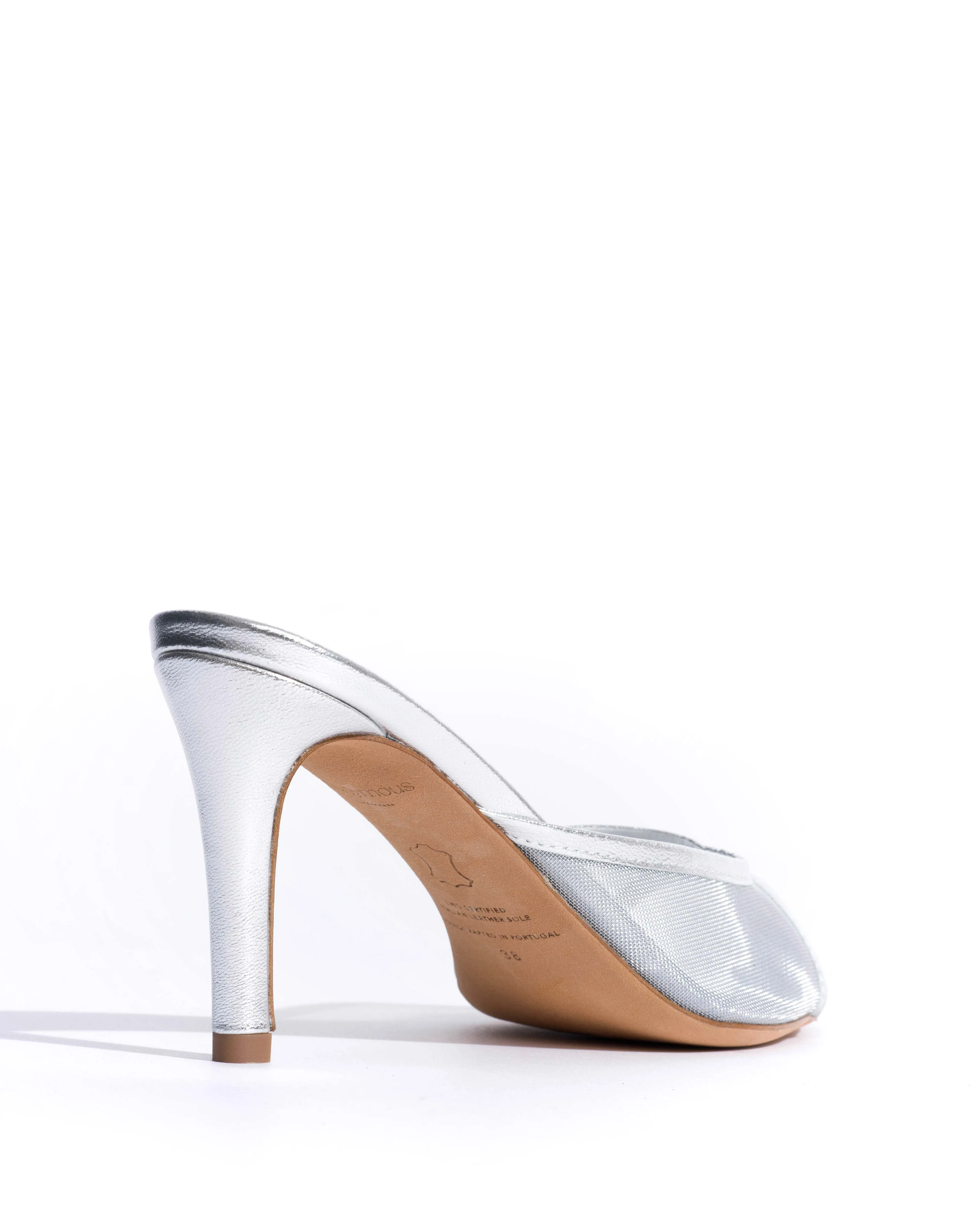 Mazy 75 mesh Metallic goat & mesh Silver sold by Anonymous Copenhagen product image thumbnail 3