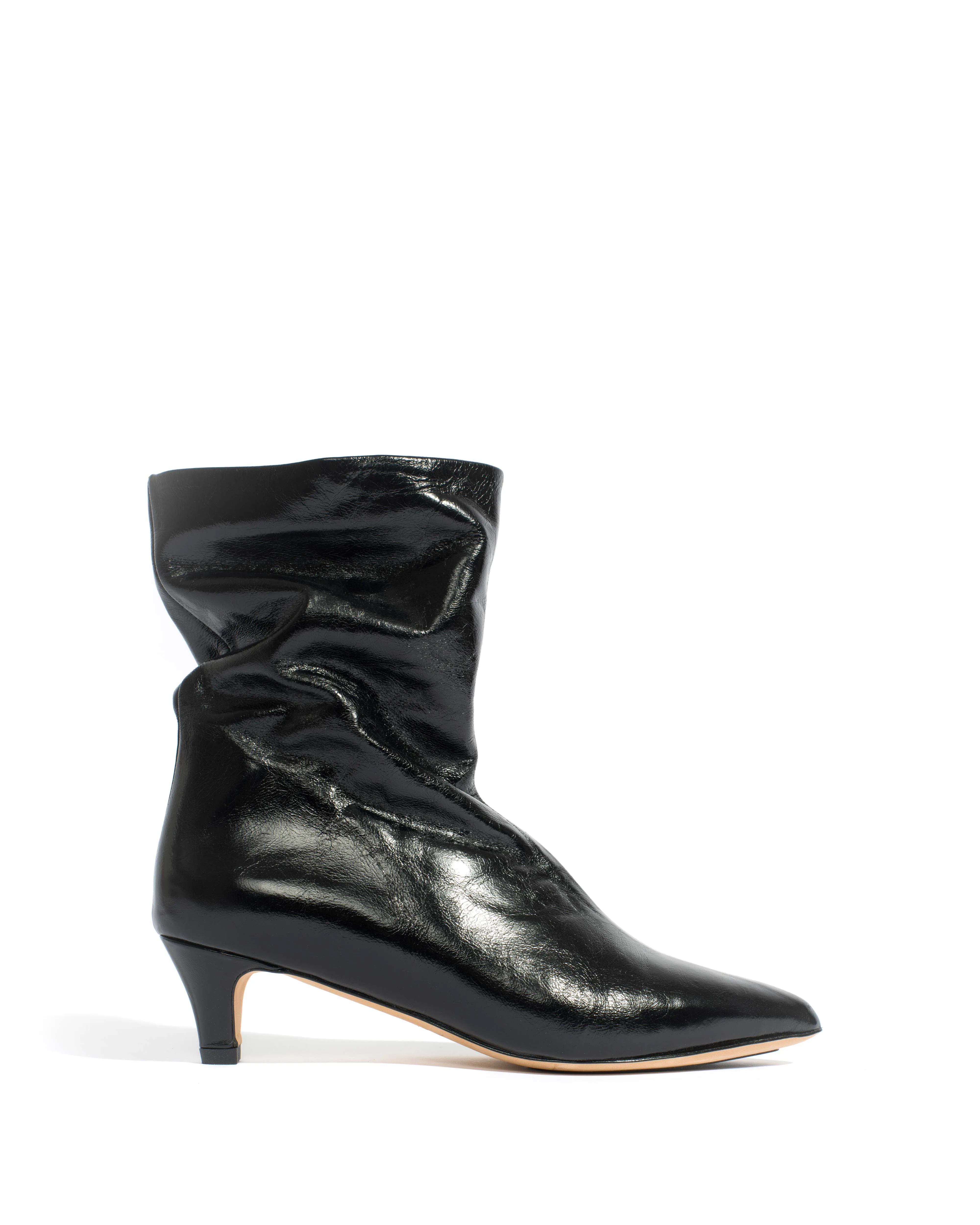 Sweeney 40 stiletto Crinkled soft calf Black sold by Anonymous Copenhagen
