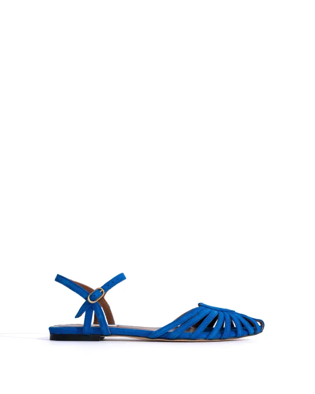 Keesha 10 Calf suede Electric blue sold by Anonymous Copenhagen