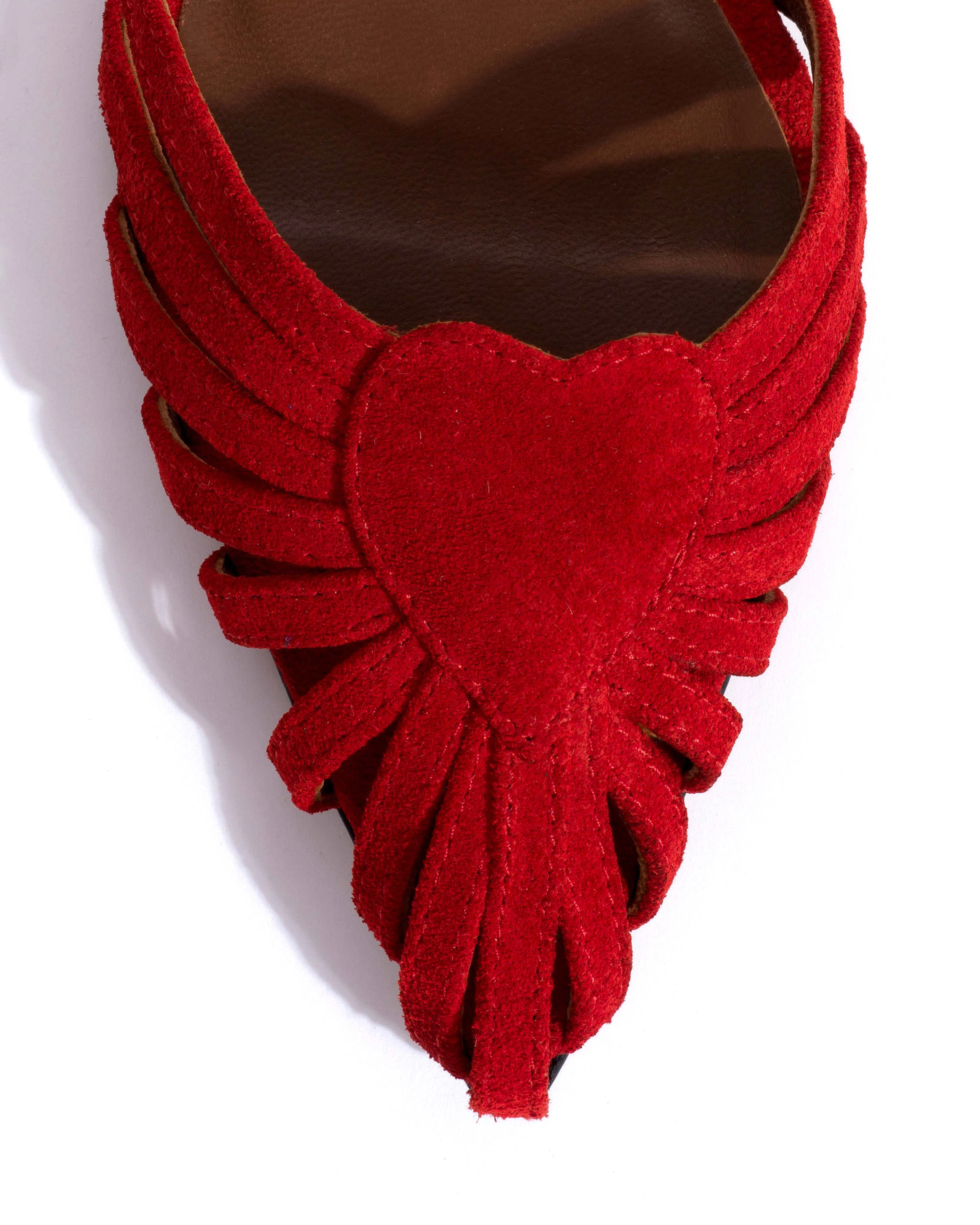 Keesha 10 Calf suede Ruby red sold by Anonymous Copenhagen product image thumbnail 5