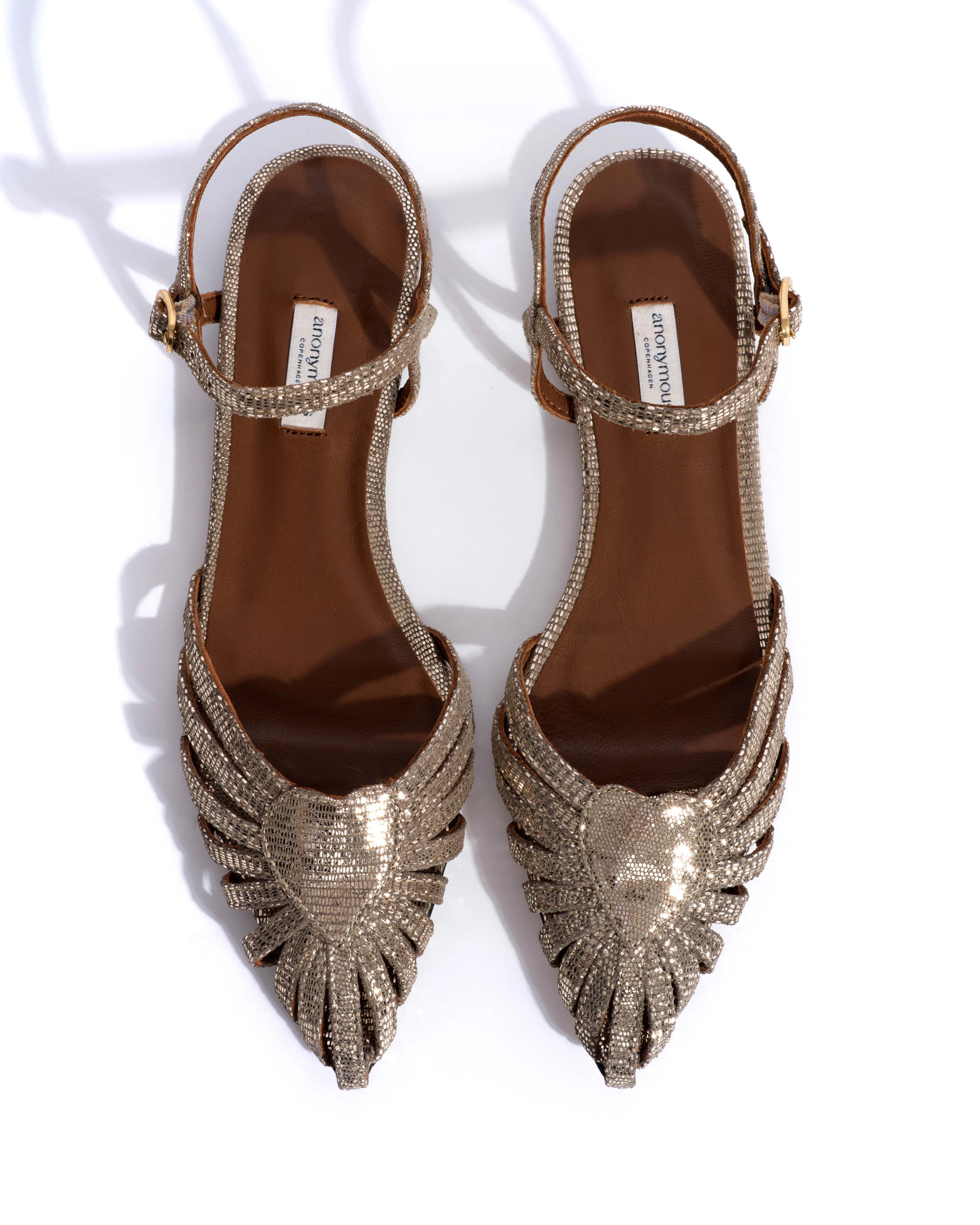 Keesha 10 Lizard metallic goat Vintage champagne sold by Anonymous Copenhagen product image thumbnail 4