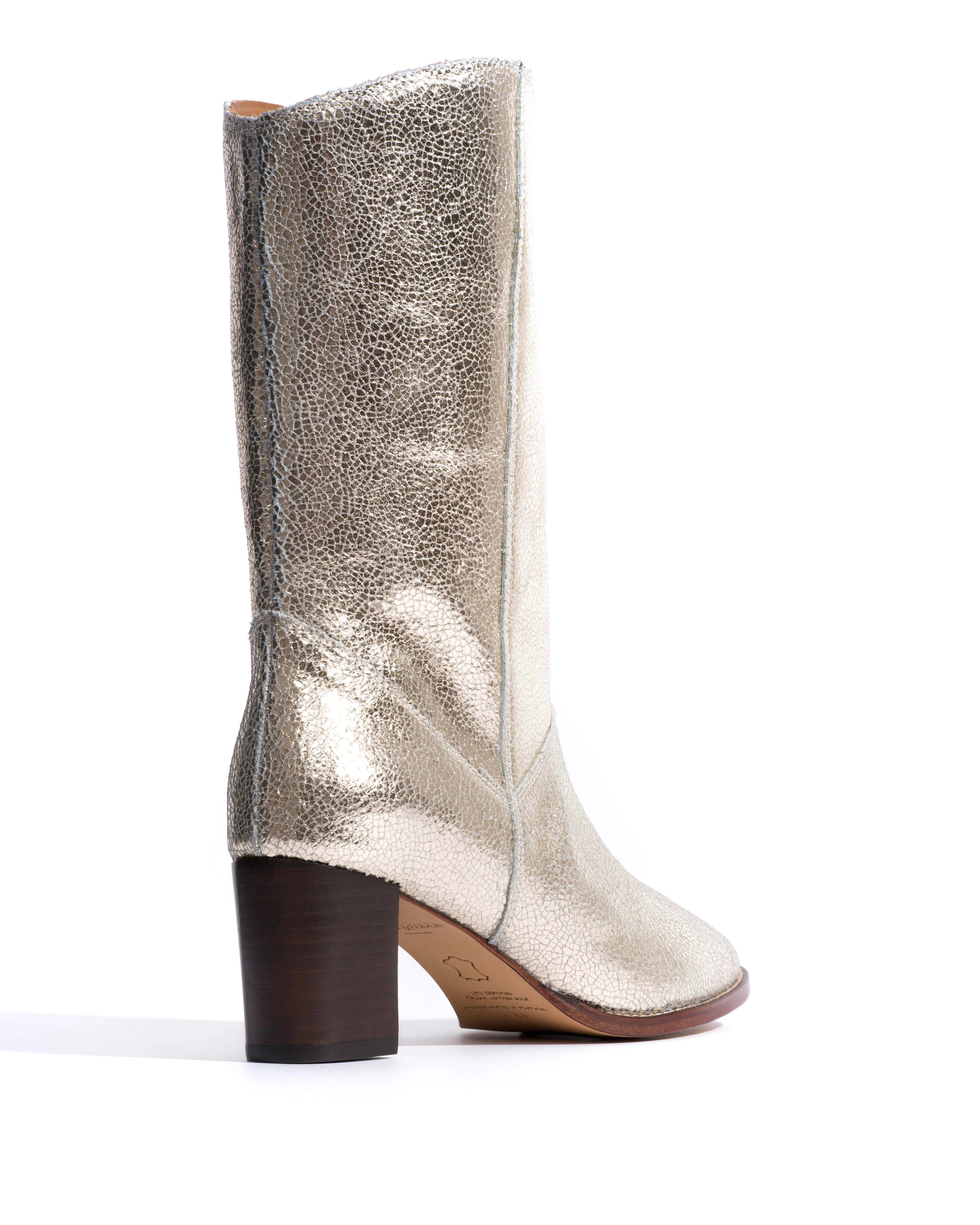 Hirah 55 Crackled metallic goat Champagne sold by Anonymous Copenhagen product image thumbnail 3