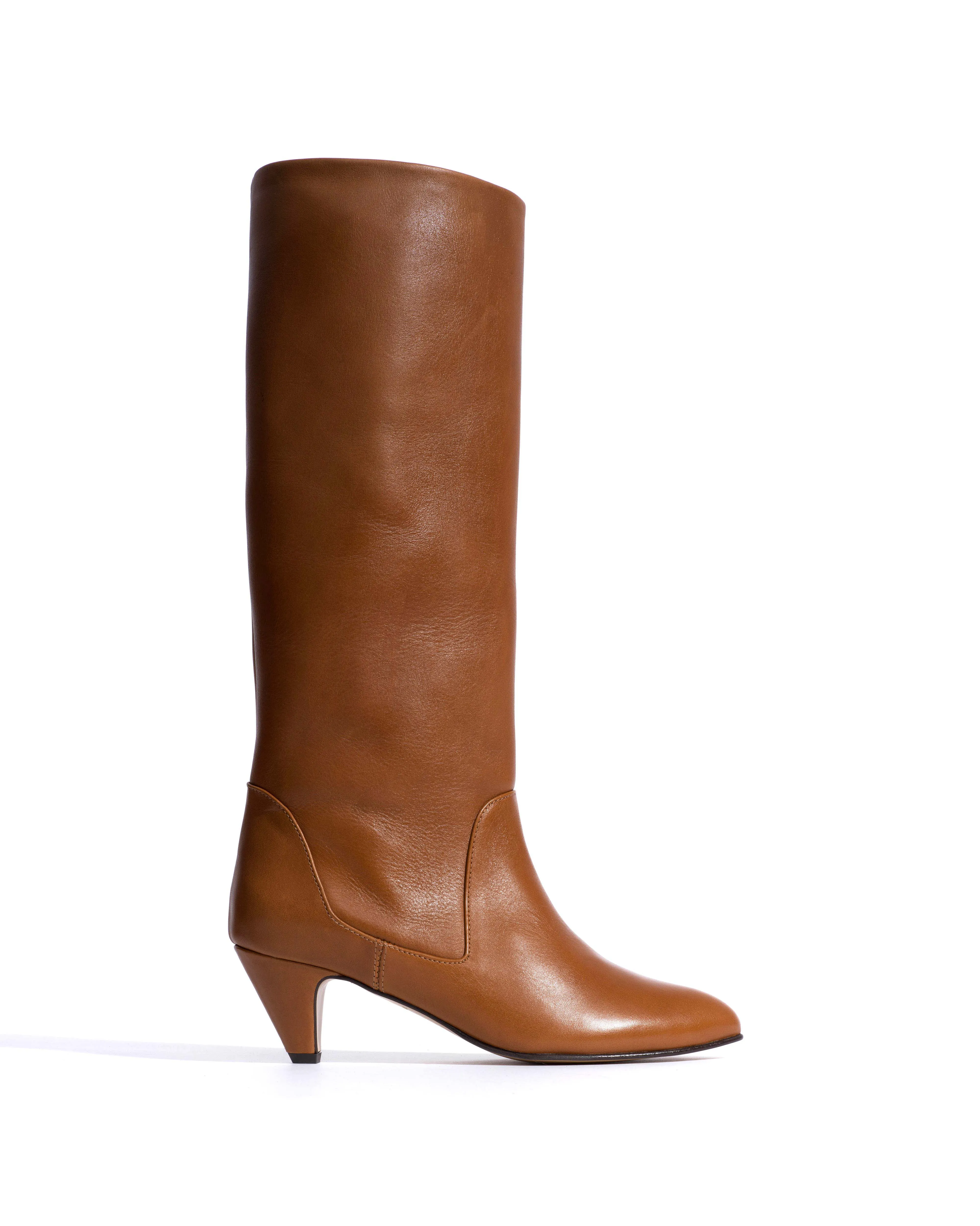 Valle 50 stiletto Vegetal soft calf Cinnamon sold by Anonymous Copenhagen