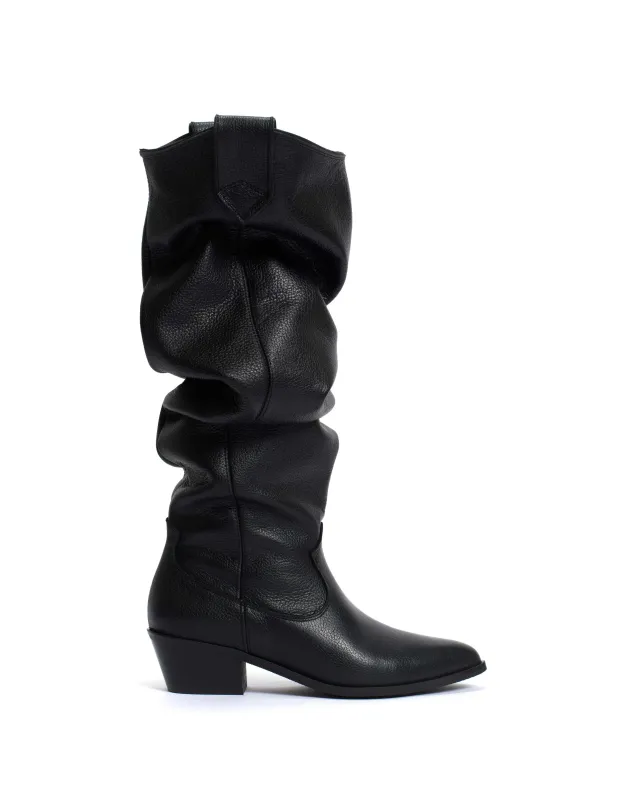 Trisha 35 Pebbled soft calf Black sold by Anonymous Copenhagen