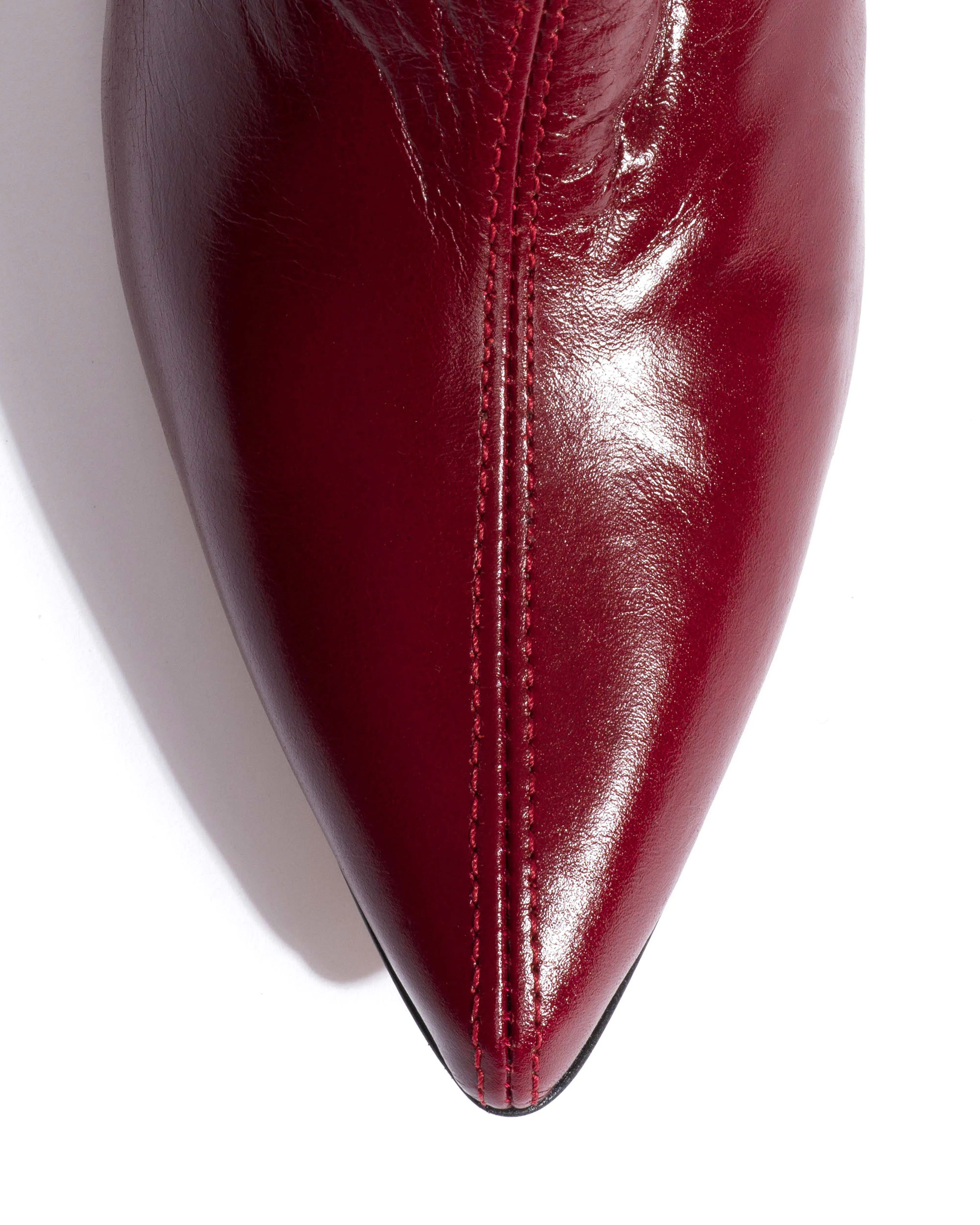 Sweeney 40 stiletto Crinkled soft calf Pomegranate sold by Anonymous Copenhagen product image thumbnail 5