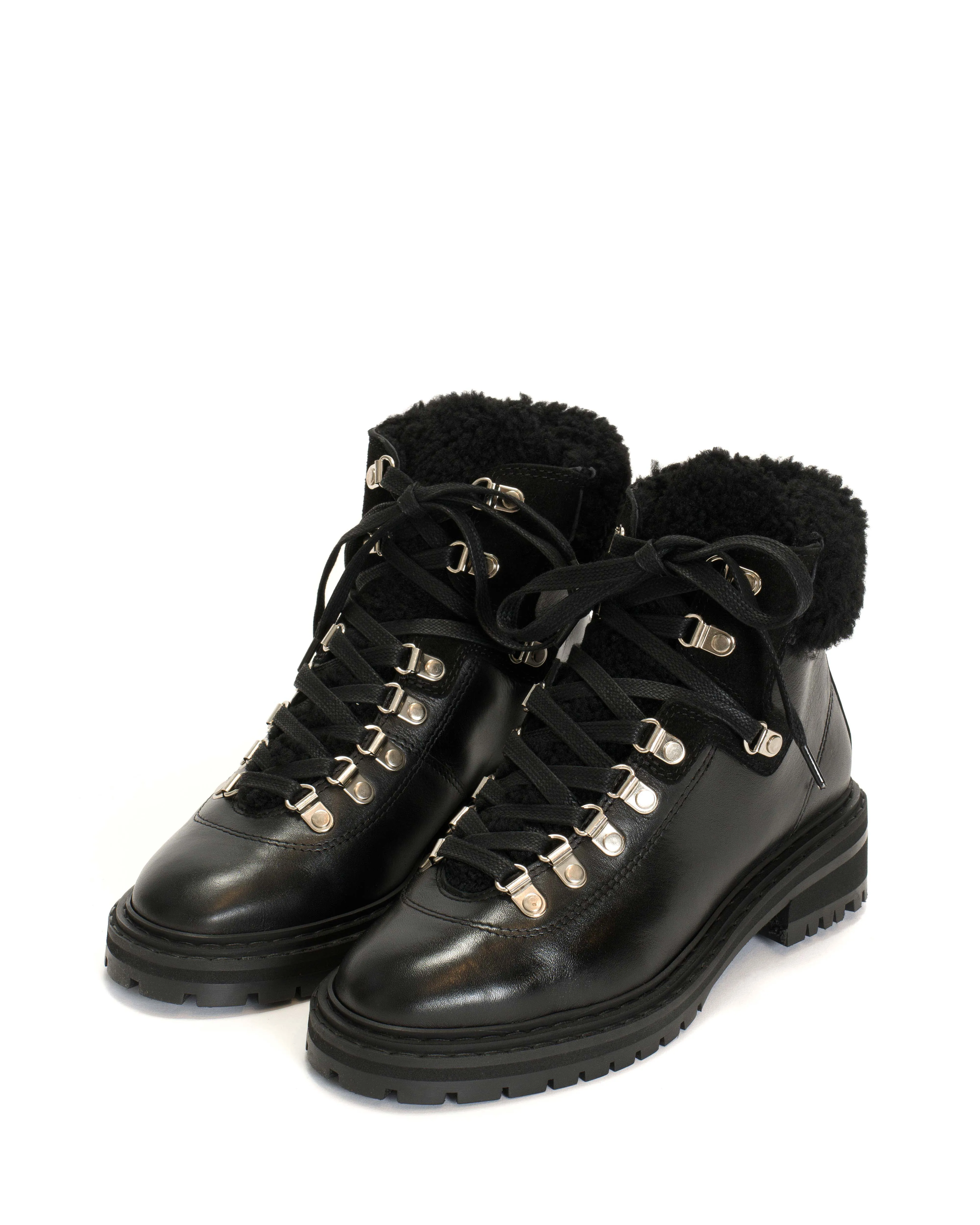 Beari lamb shearling Soft calf & suede leather Black sold by Anonymous Copenhagen product image thumbnail 2