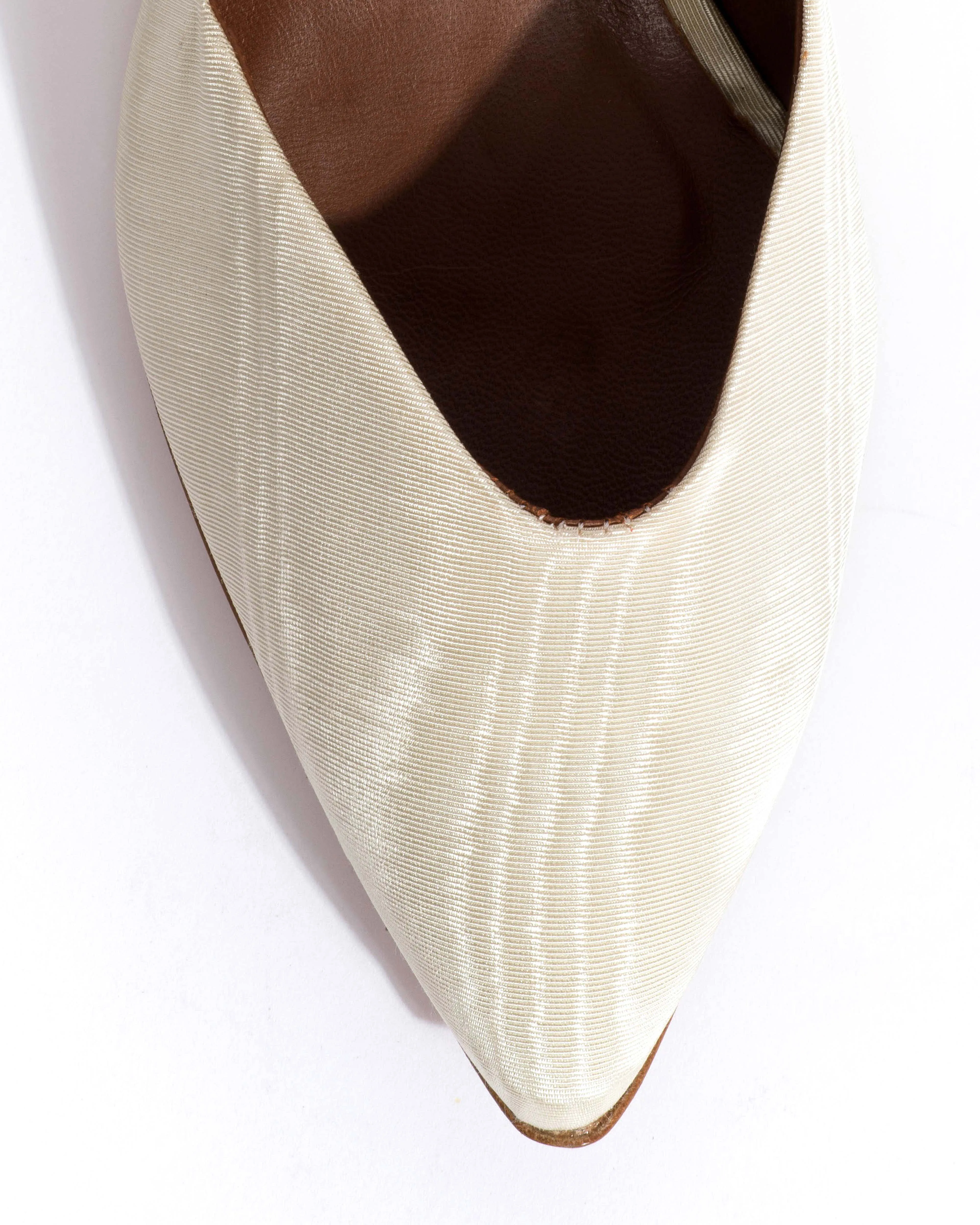 Trini 55 Glossy moire Ivory sold by Anonymous Copenhagen product image thumbnail 5