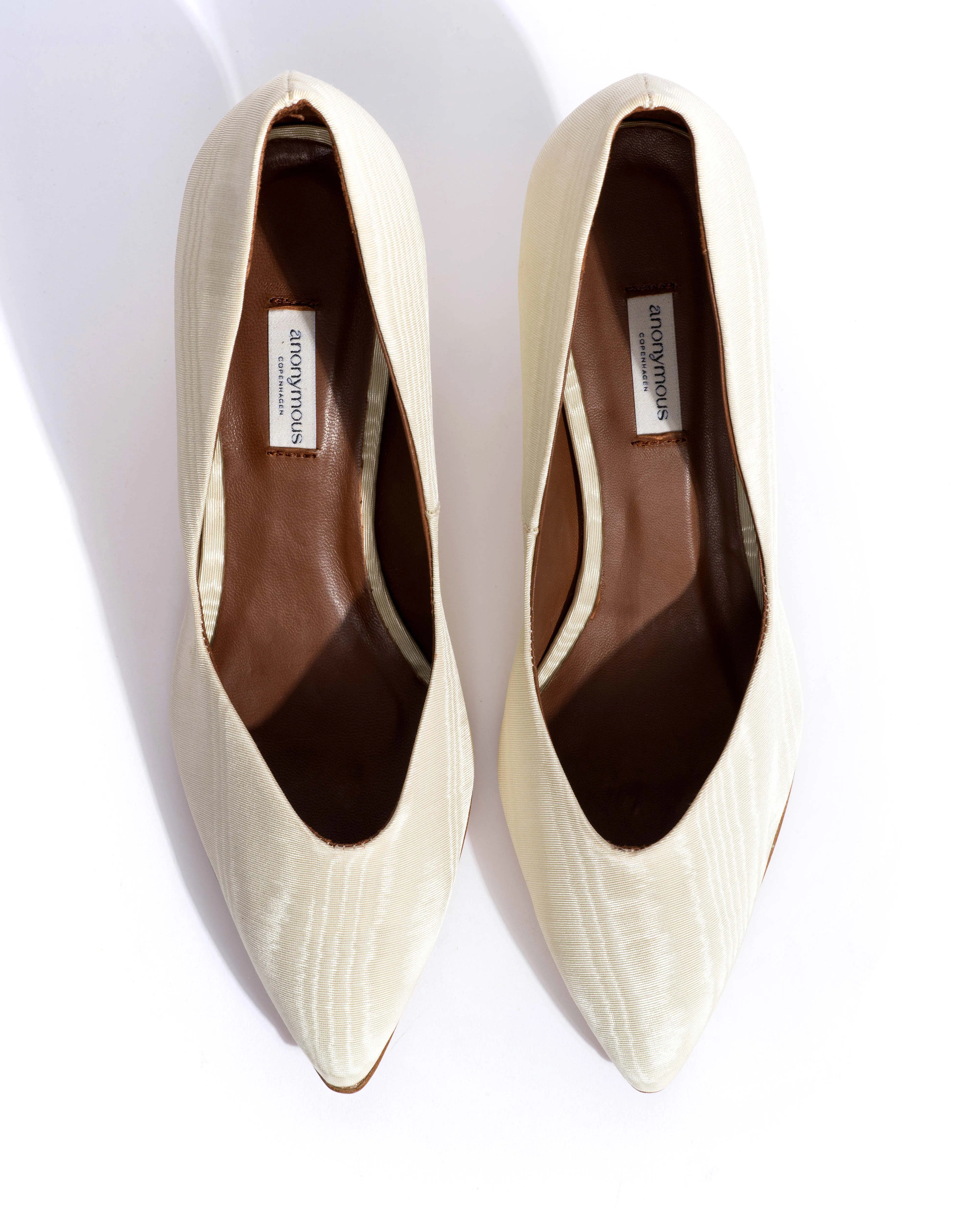 Trini 55 Glossy moire Ivory sold by Anonymous Copenhagen product image thumbnail 4