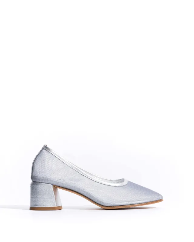 Sacha 40 mesh Metallic goat & mesh Silver sold by Anonymous Copenhagen