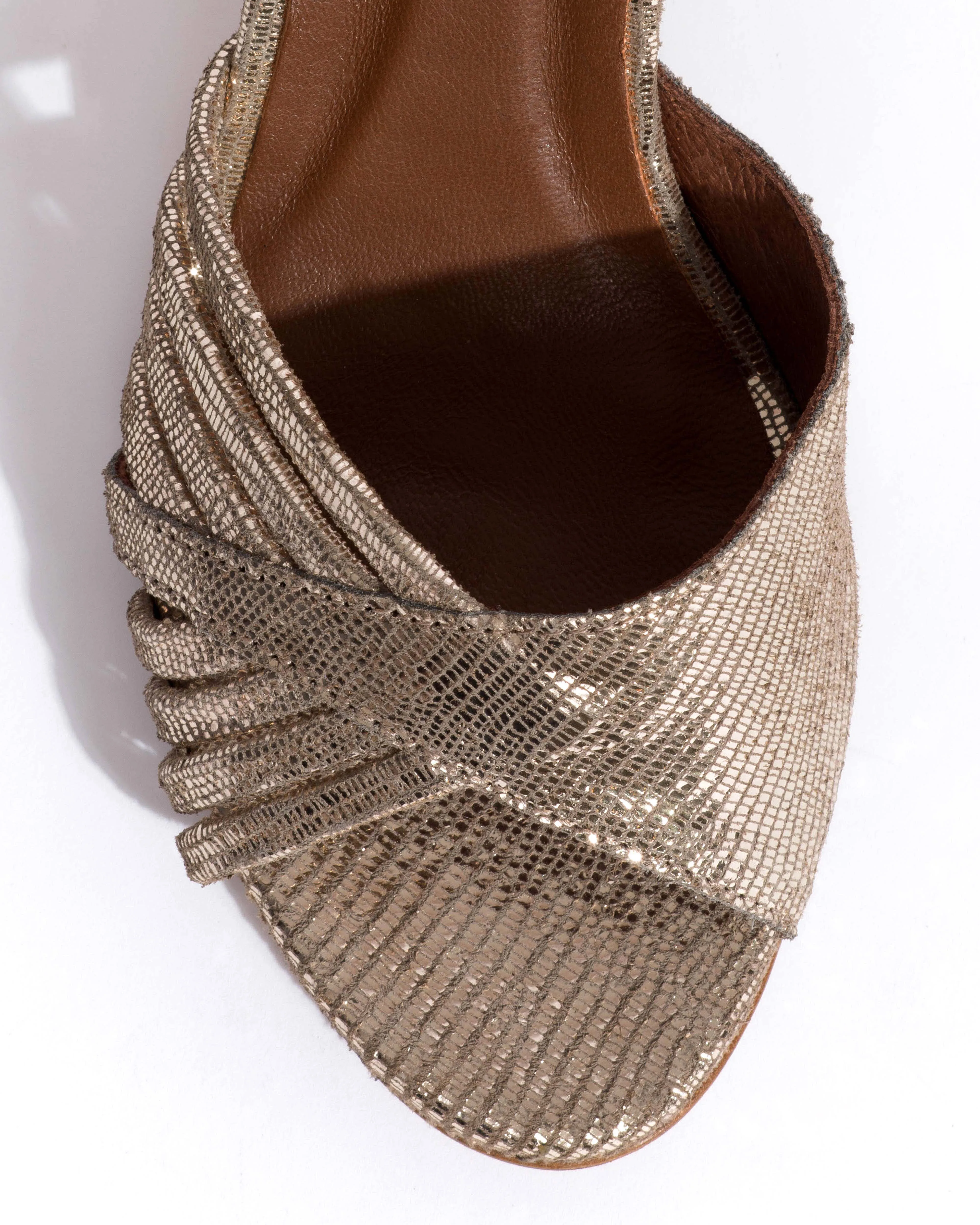 Hermine 75 Lizard metallic goat Vintage champagne sold by Anonymous Copenhagen product image thumbnail 5