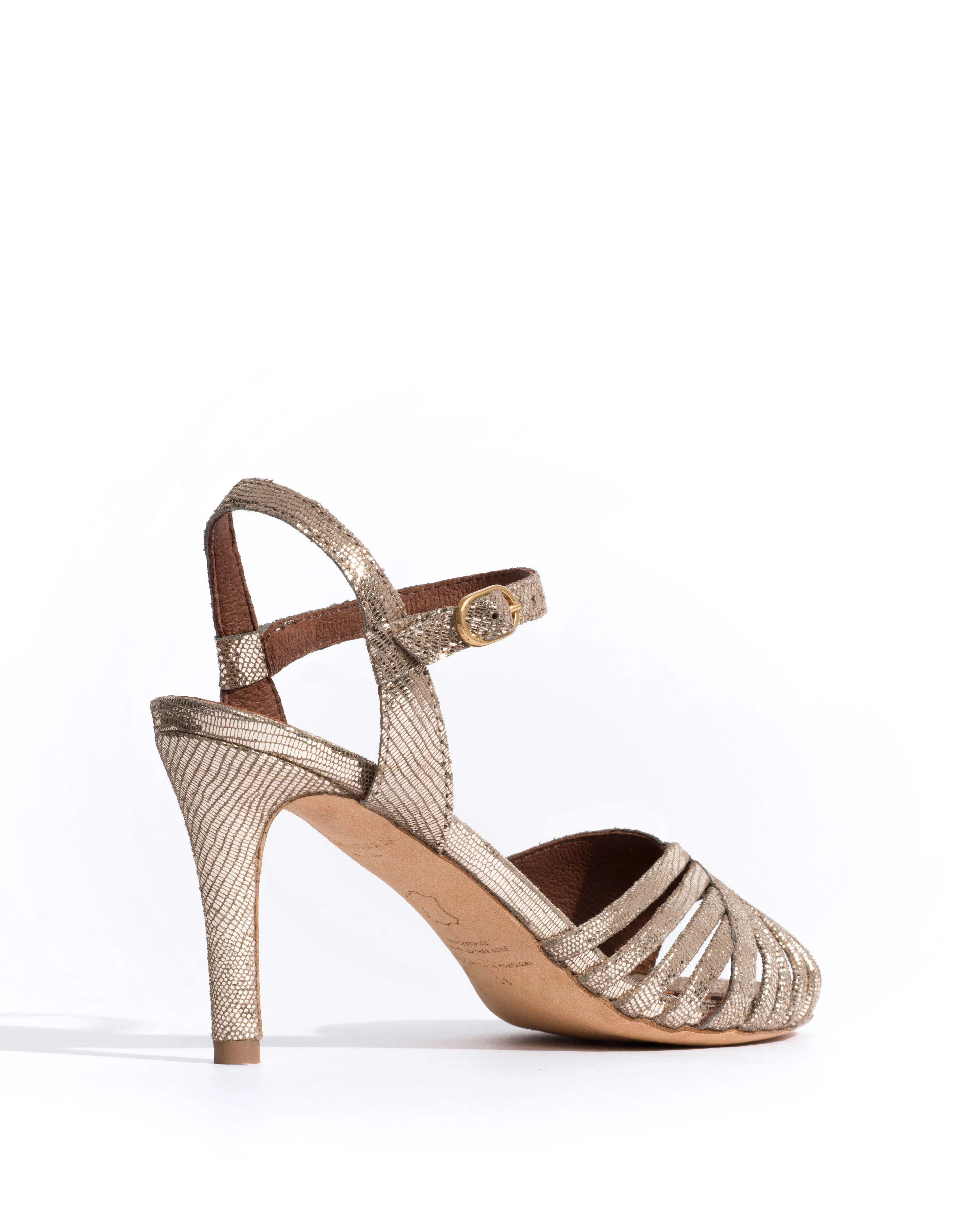 Hermine 75 Lizard metallic goat Vintage champagne sold by Anonymous Copenhagen product image thumbnail 3
