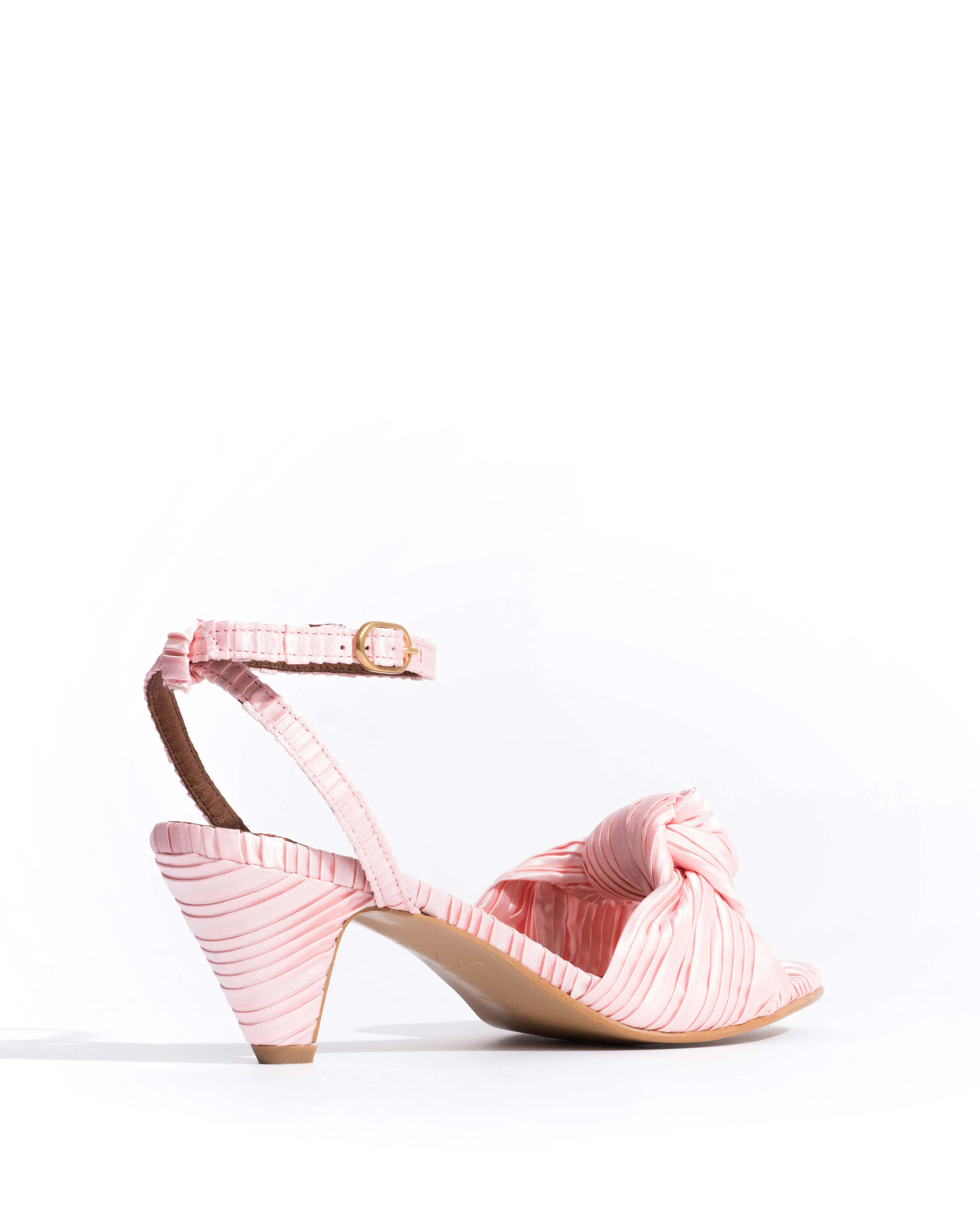 Aliza 50 stiletto Pleated satin Dreamy pink sold by Anonymous Copenhagen product image thumbnail 3
