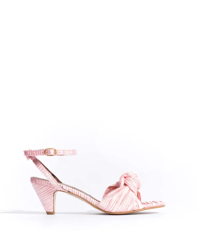 Aliza 50 stiletto Pleated satin Dreamy pink sold by Anonymous Copenhagen