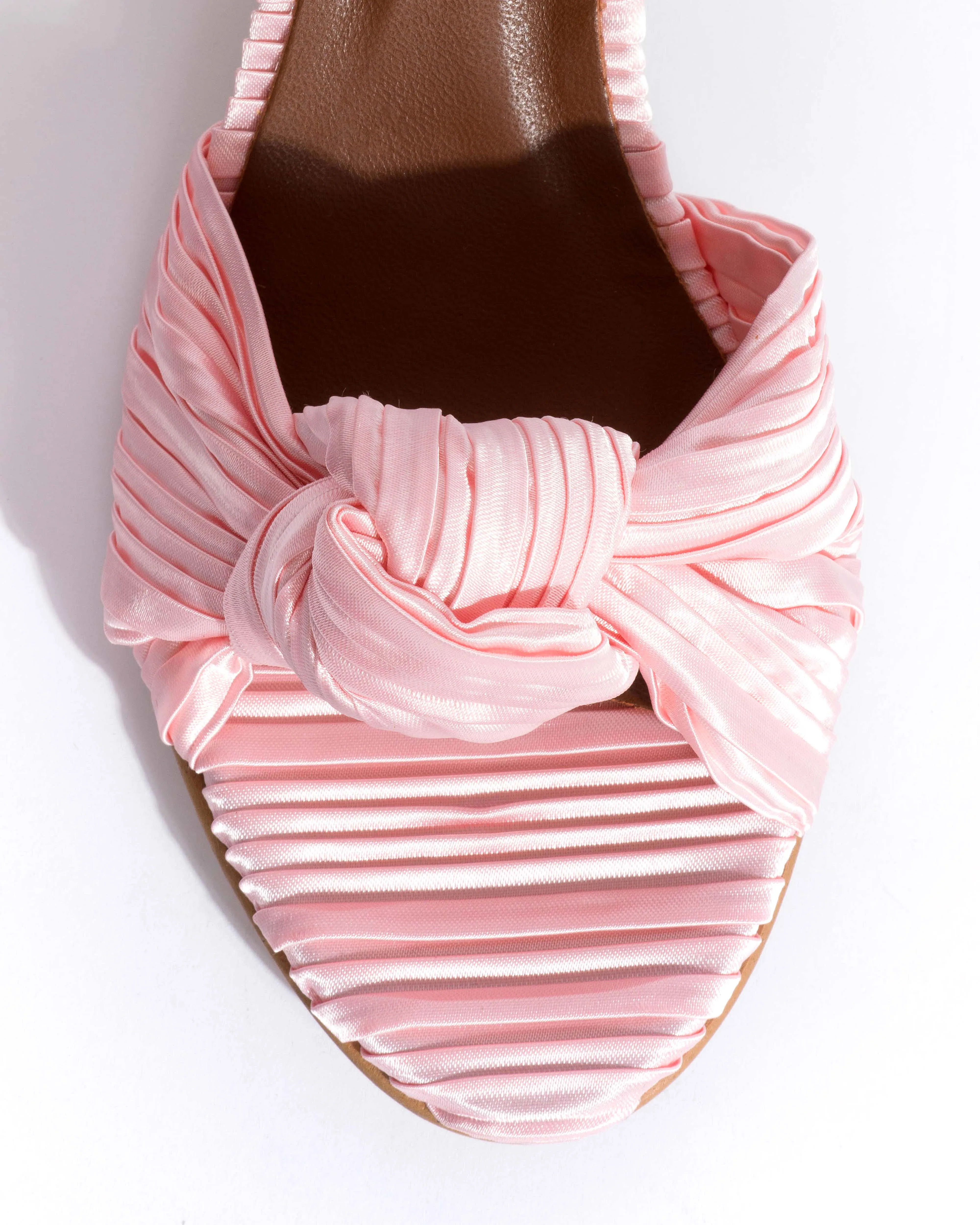 Aliza 50 stiletto Pleated satin Dreamy pink sold by Anonymous Copenhagen product image thumbnail 5