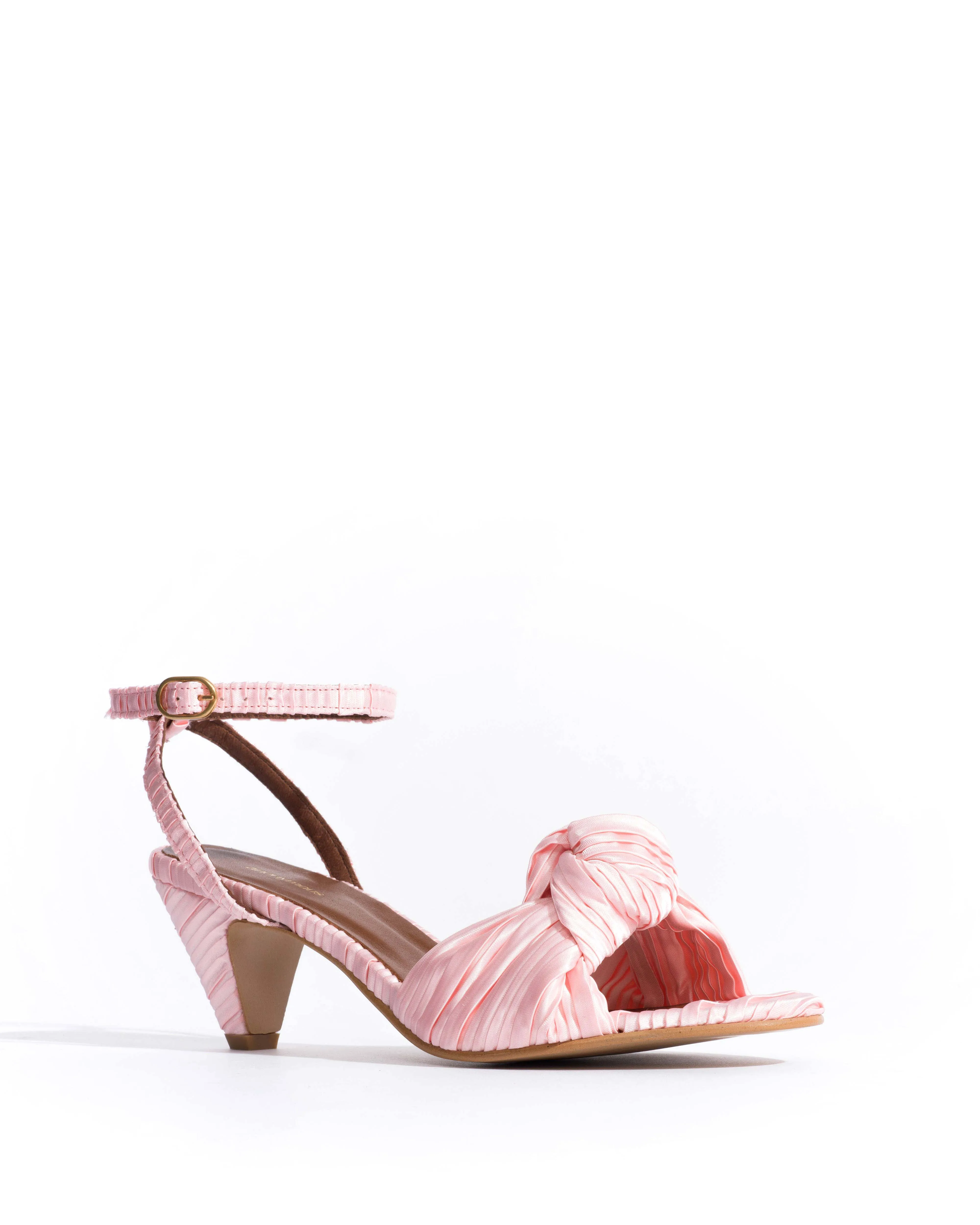 Aliza 50 stiletto Pleated satin Dreamy pink sold by Anonymous Copenhagen product image thumbnail 2