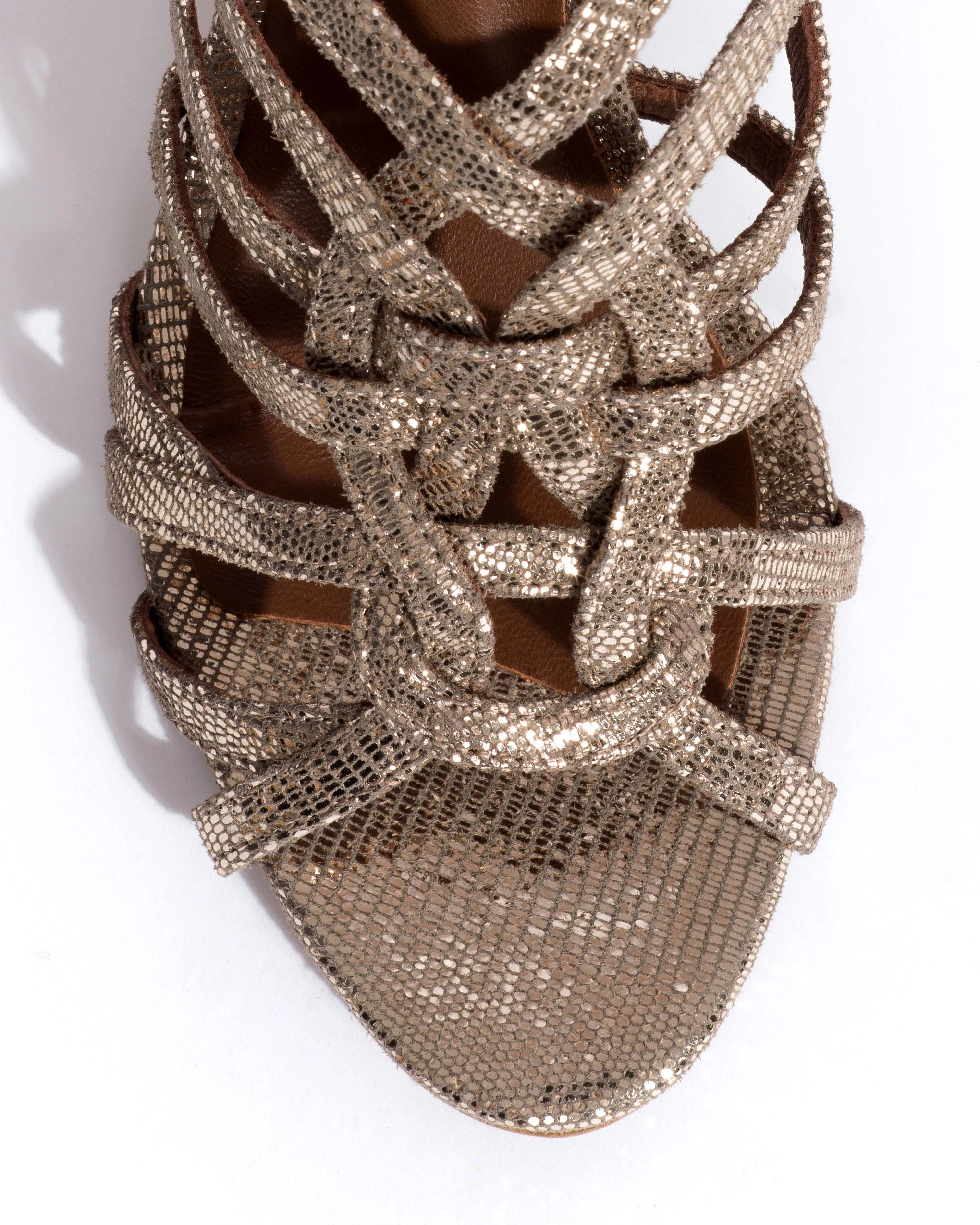 Vickey 75 Lizard metallic goat Vintage champagne sold by Anonymous Copenhagen product image thumbnail 5