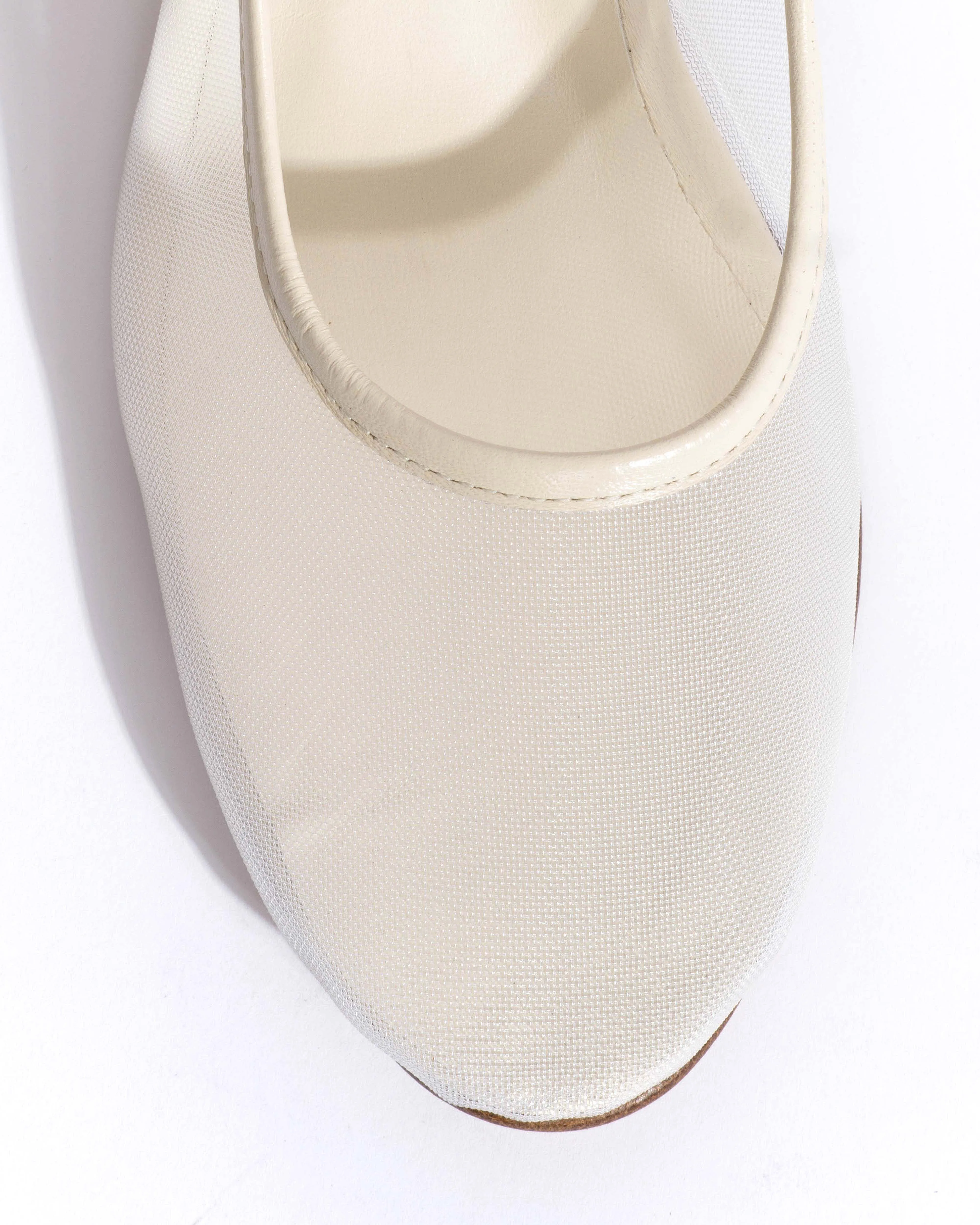 Sacha 40 mesh Shiny lamb & mesh White sand sold by Anonymous Copenhagen product image thumbnail 5