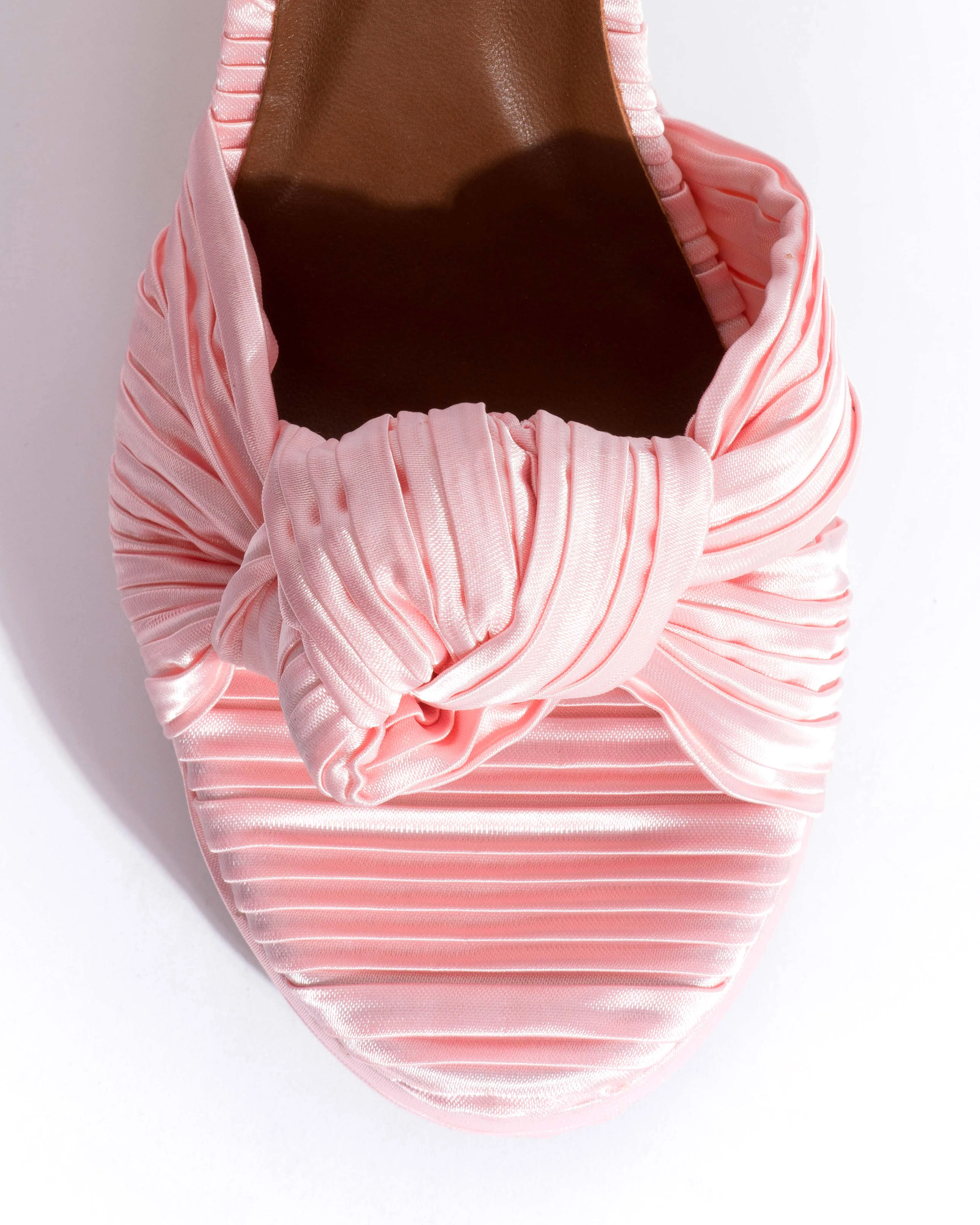 Aliza 85 platform Pleated satin Dreamy pink sold by Anonymous Copenhagen product image thumbnail 5