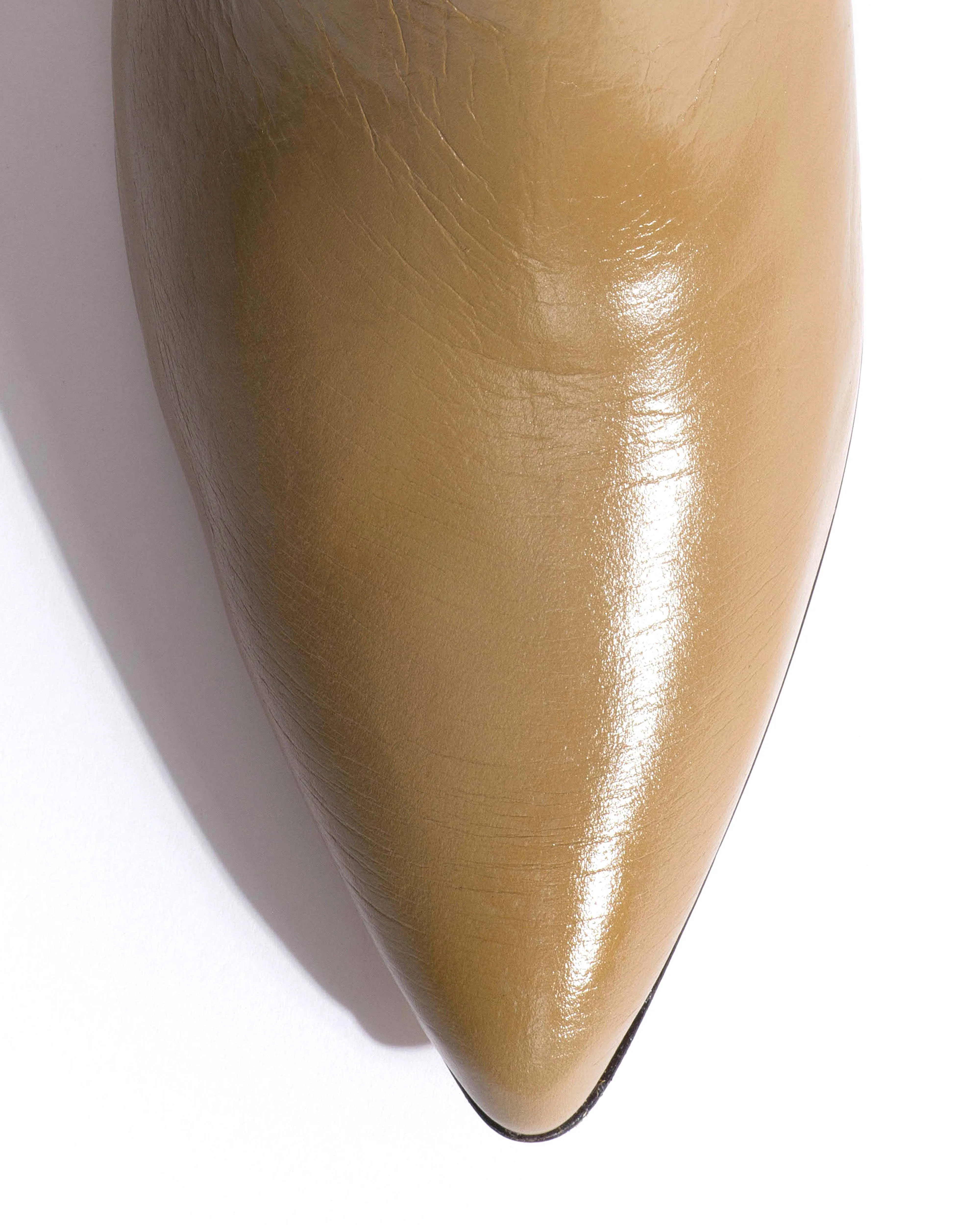 Cecilia 40 stiletto Crinkled soft calf Mushroom sold by Anonymous Copenhagen product image thumbnail 5