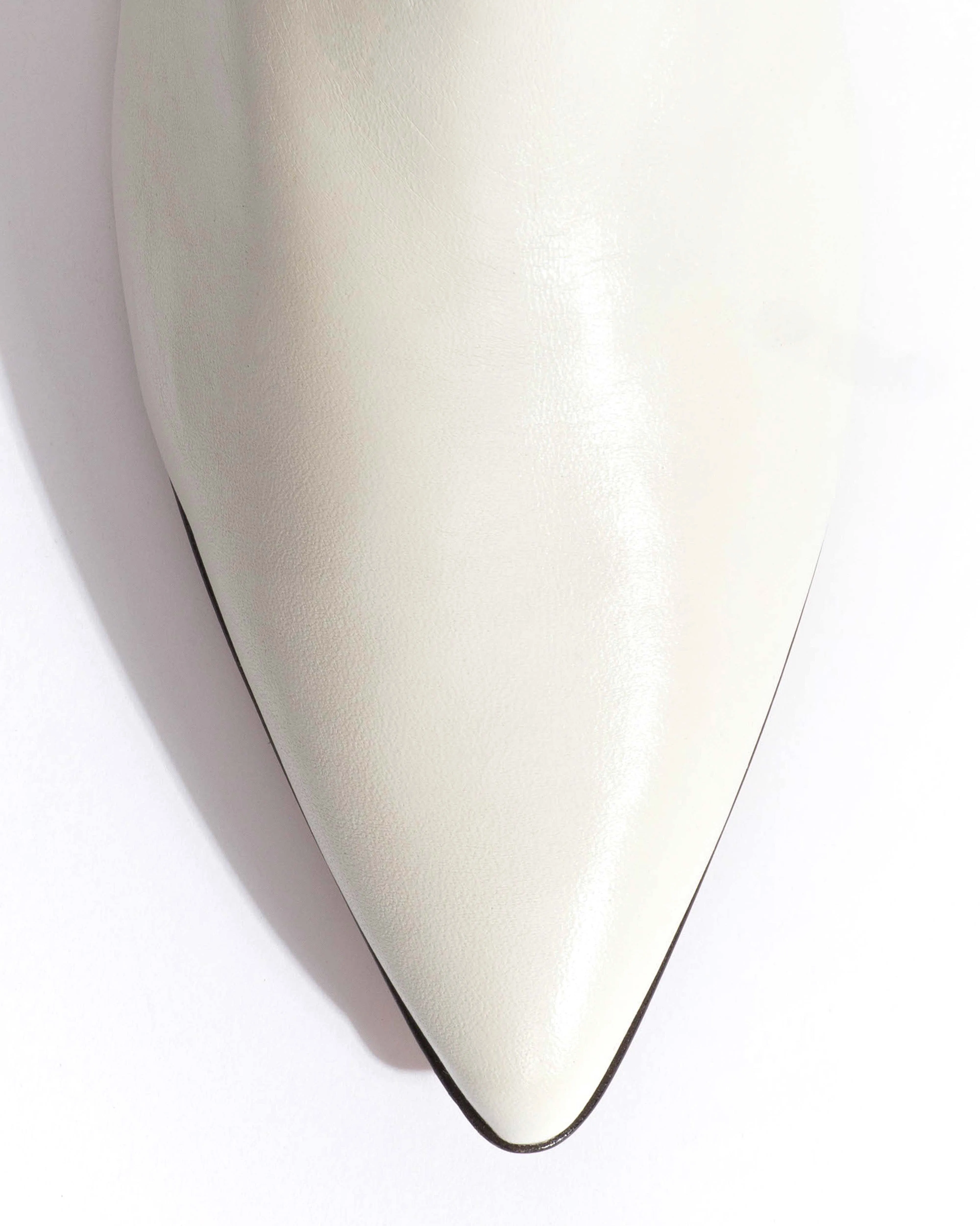 Cecilia 40 stiletto Crinkled soft calf White sand sold by Anonymous Copenhagen product image thumbnail 5