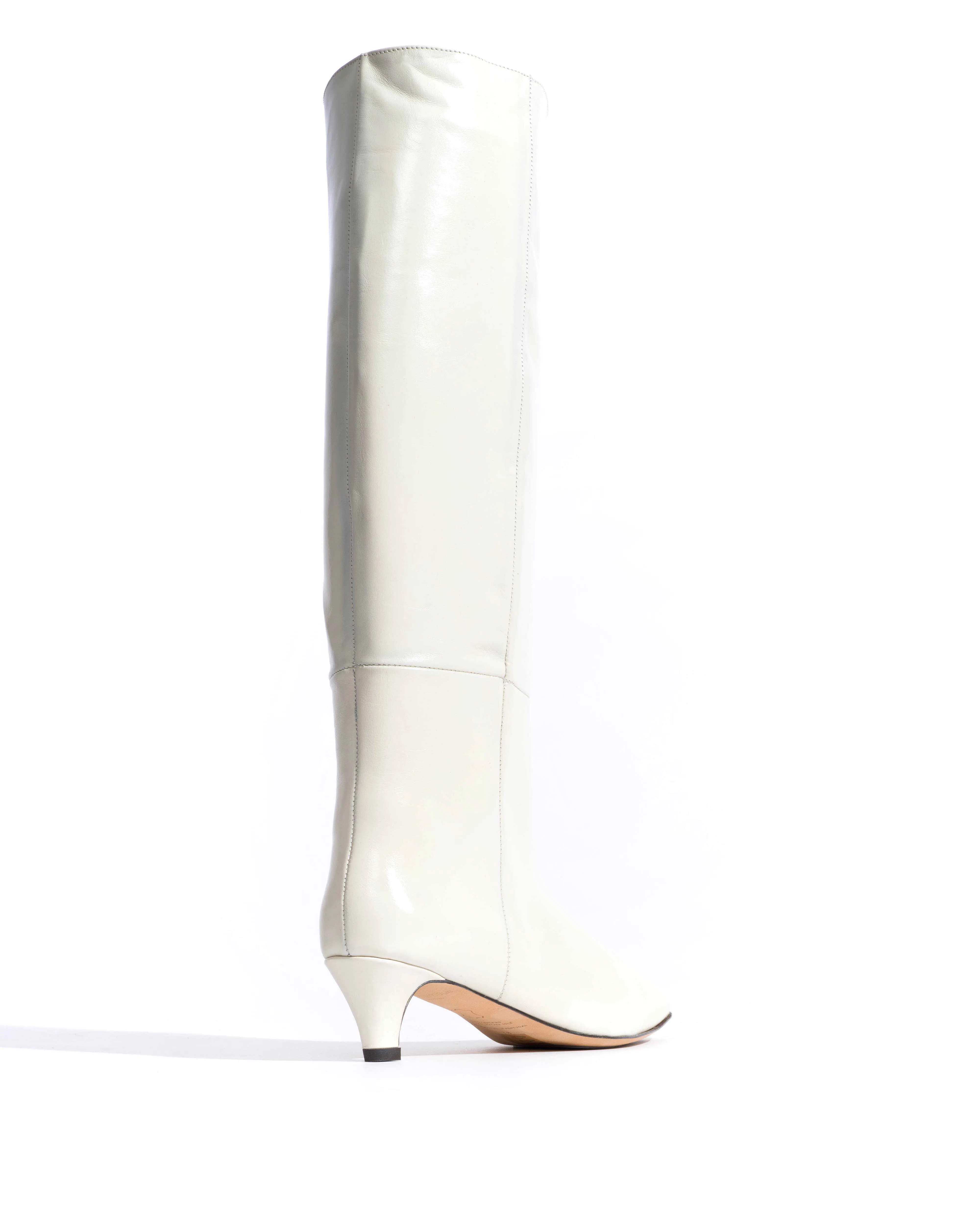 Cecilia 40 stiletto Crinkled soft calf White sand sold by Anonymous Copenhagen product image thumbnail 3