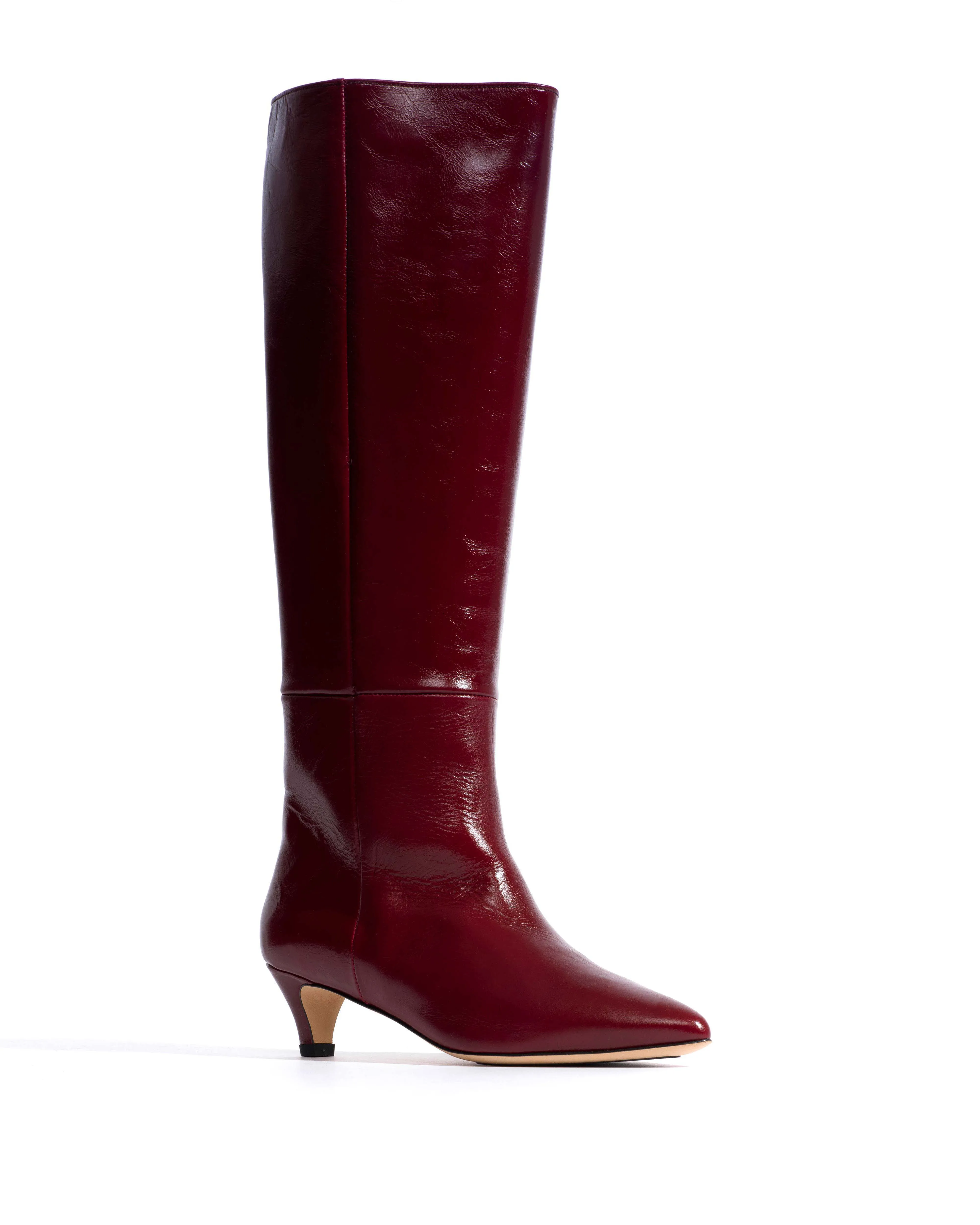 Cecilia 40 stiletto Crinkled soft calf Pomegranate sold by Anonymous Copenhagen product image thumbnail 2